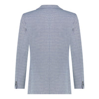 Waffle Knit Stretch Blazer Navy