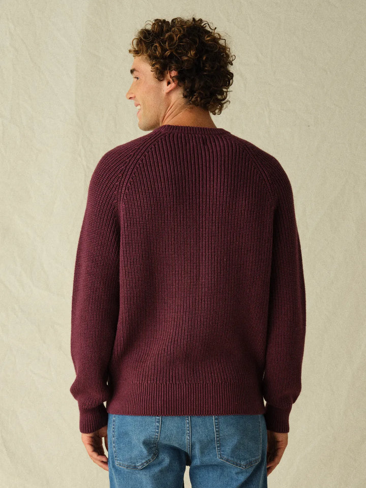 Neptune Sweater in Burgundy