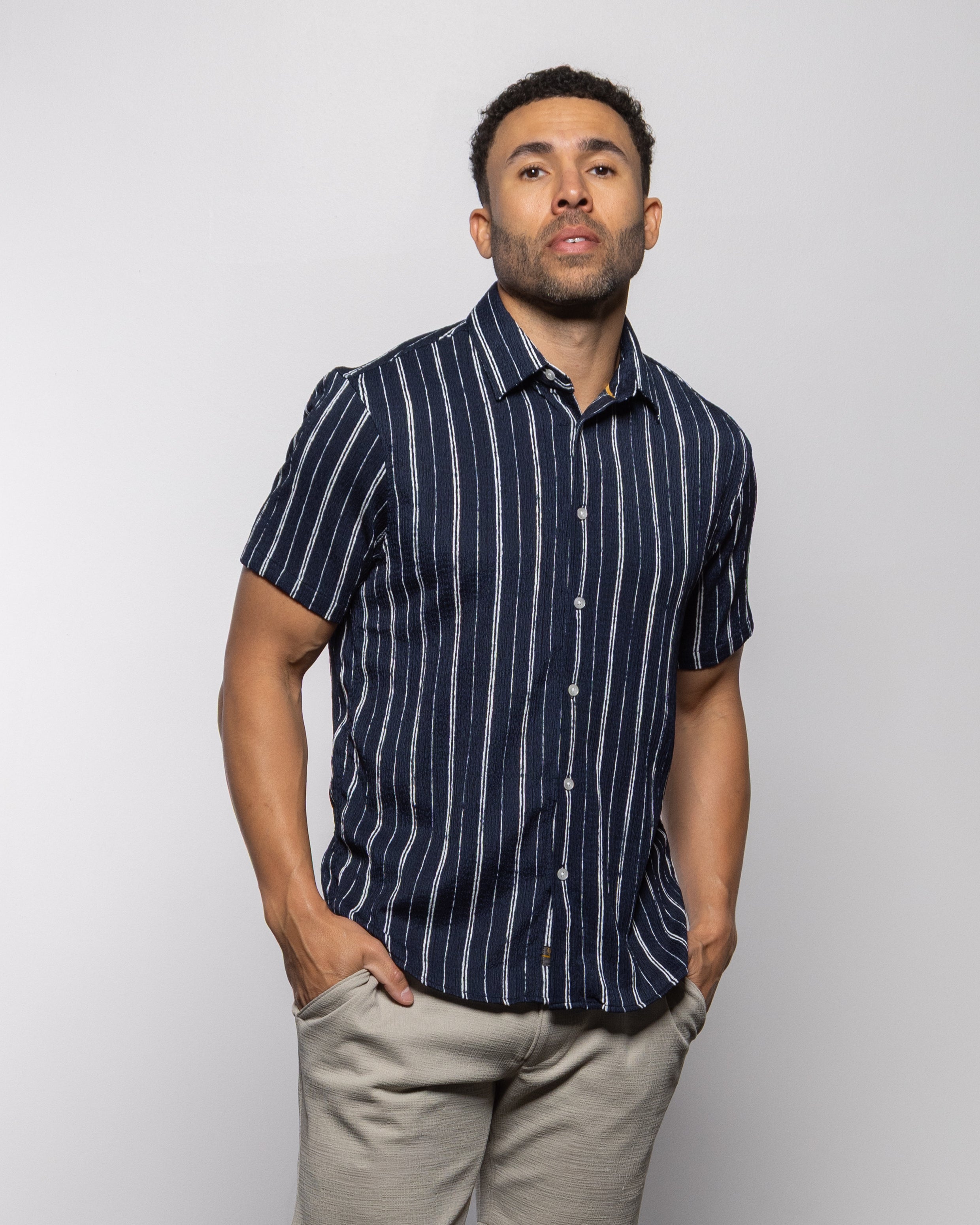 Bali Short Sleeve Shirt Indigo Night