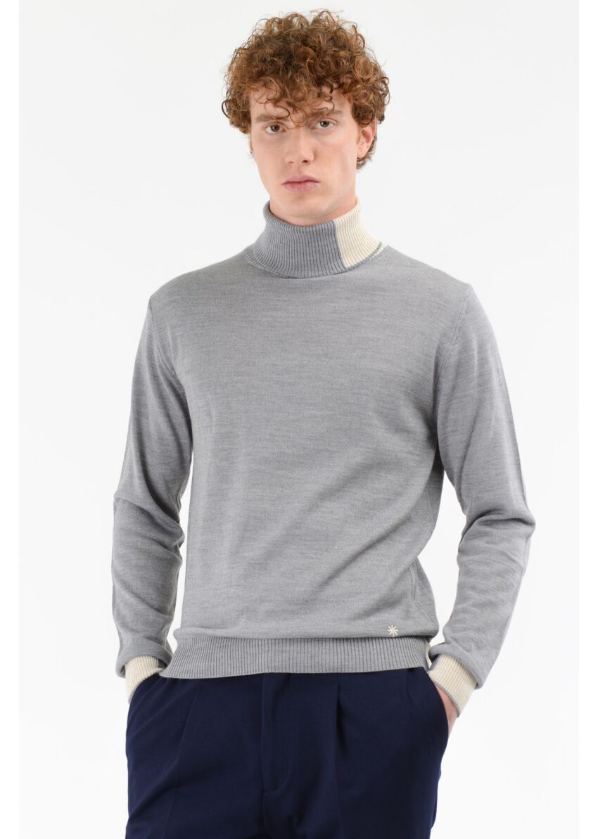 Merino Raglan Mockneck Sweater