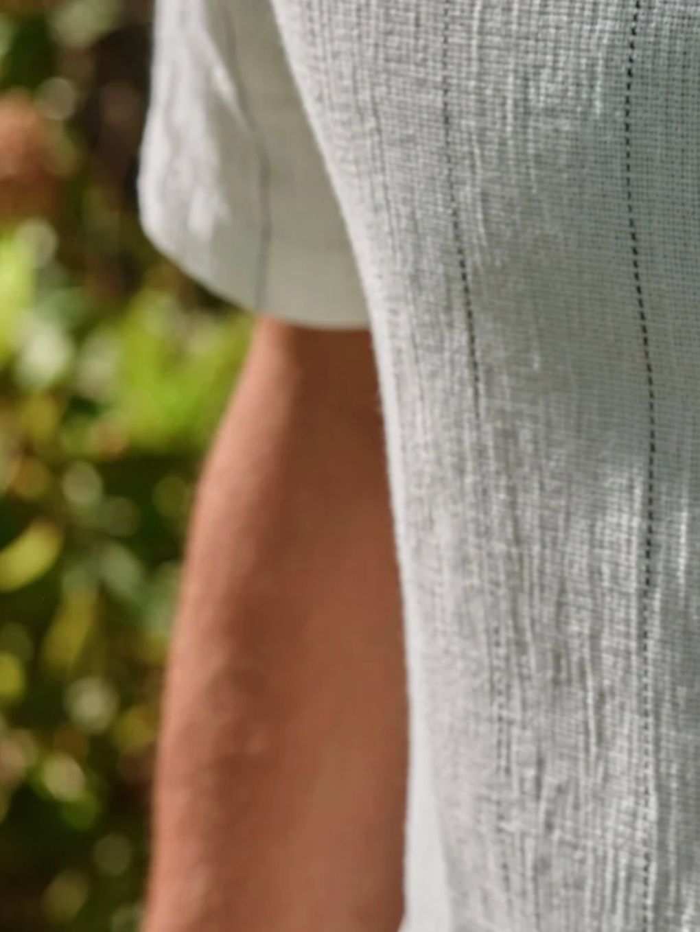 The Oasis Textured Shirt Shell Stripe