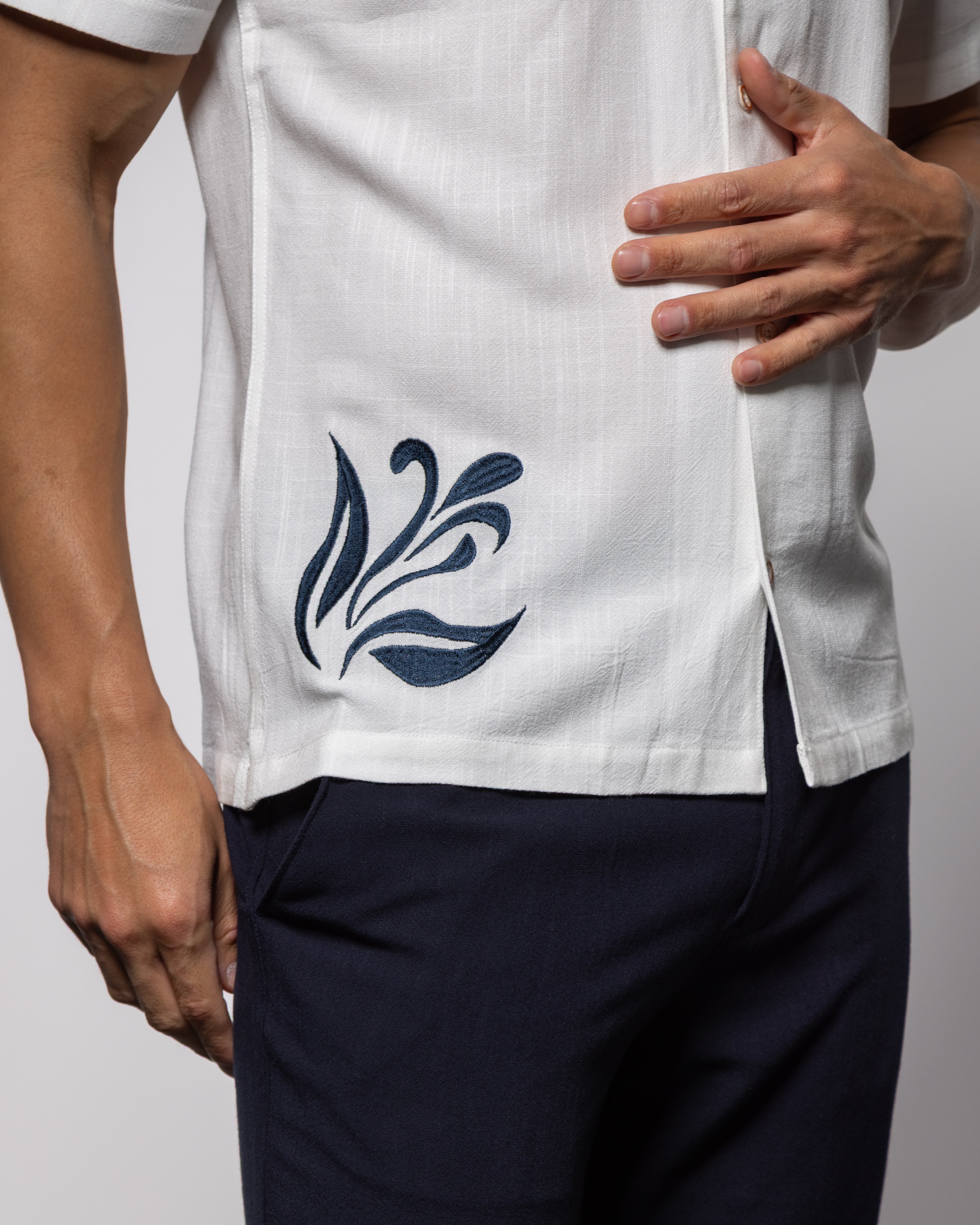 Monaco Camp Shirt Summer White