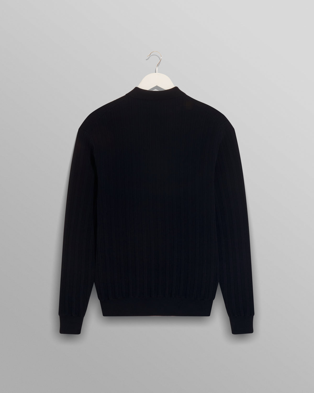 Vertical Knit Oban Polo Navy