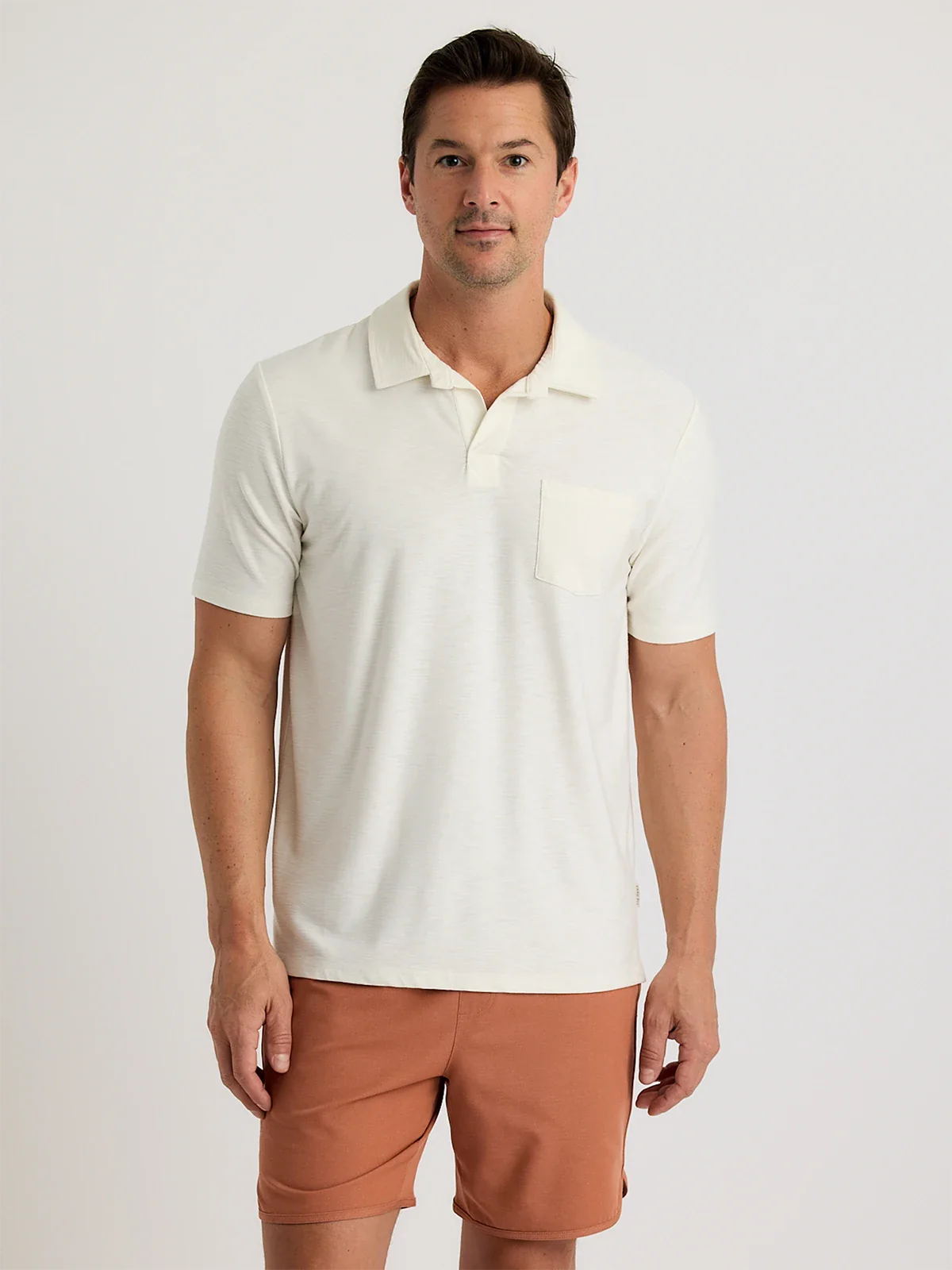 Bamboo Slub Polo II Sea Salt