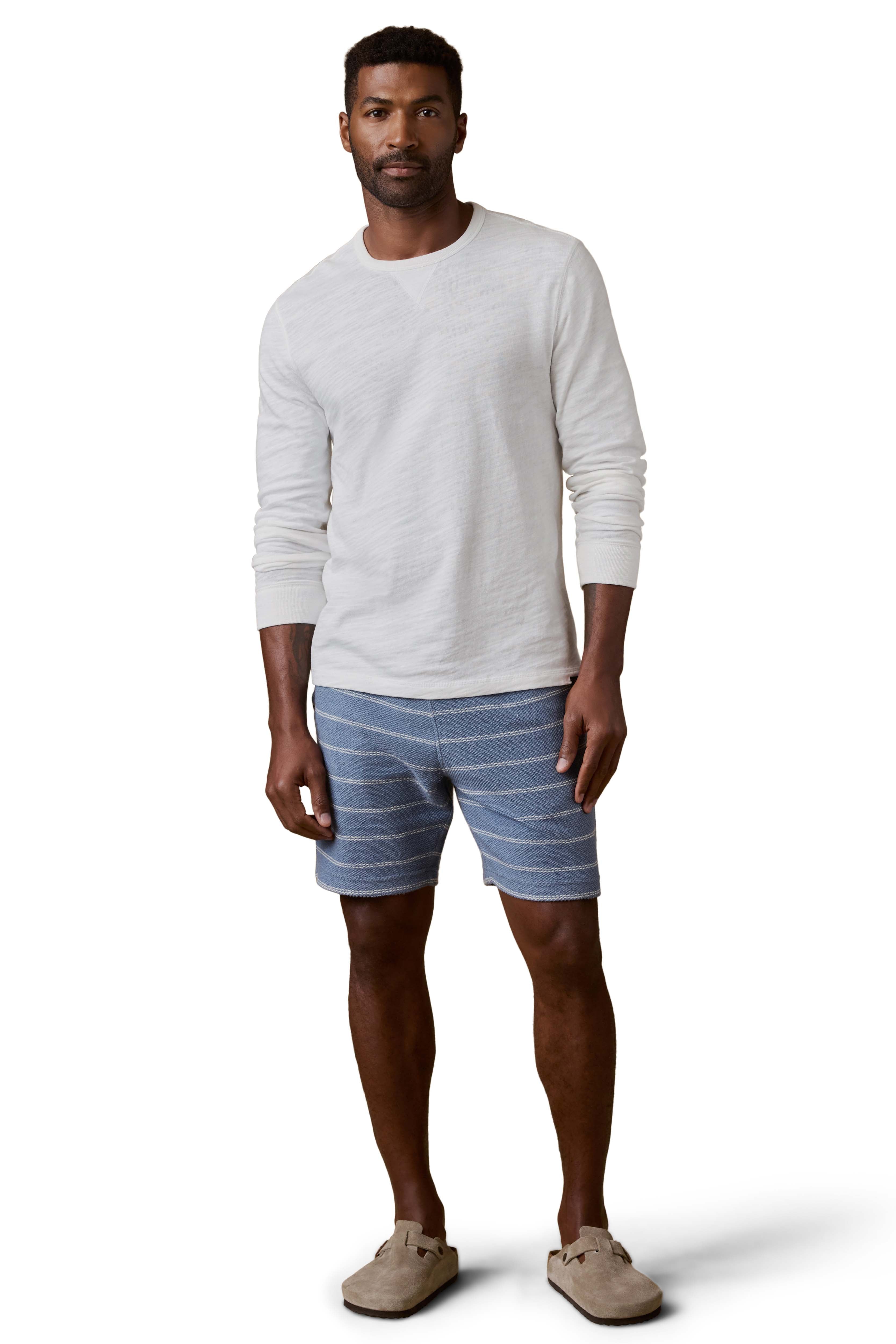 Whitewater Sweatshort Seabrook Stripe