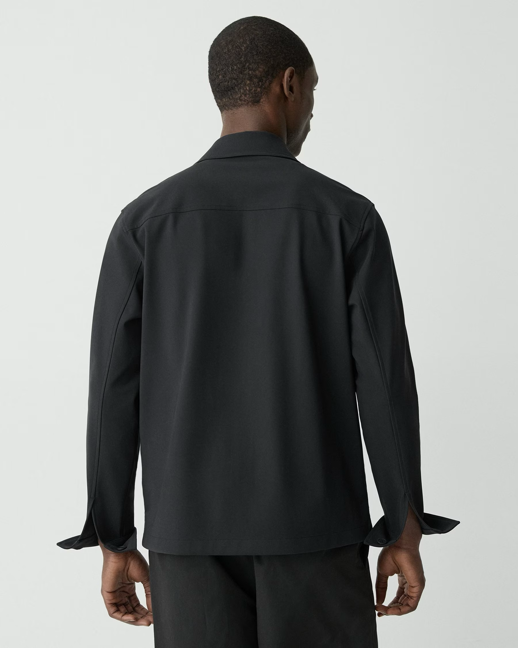 Overshirt in Precision Ponte Black