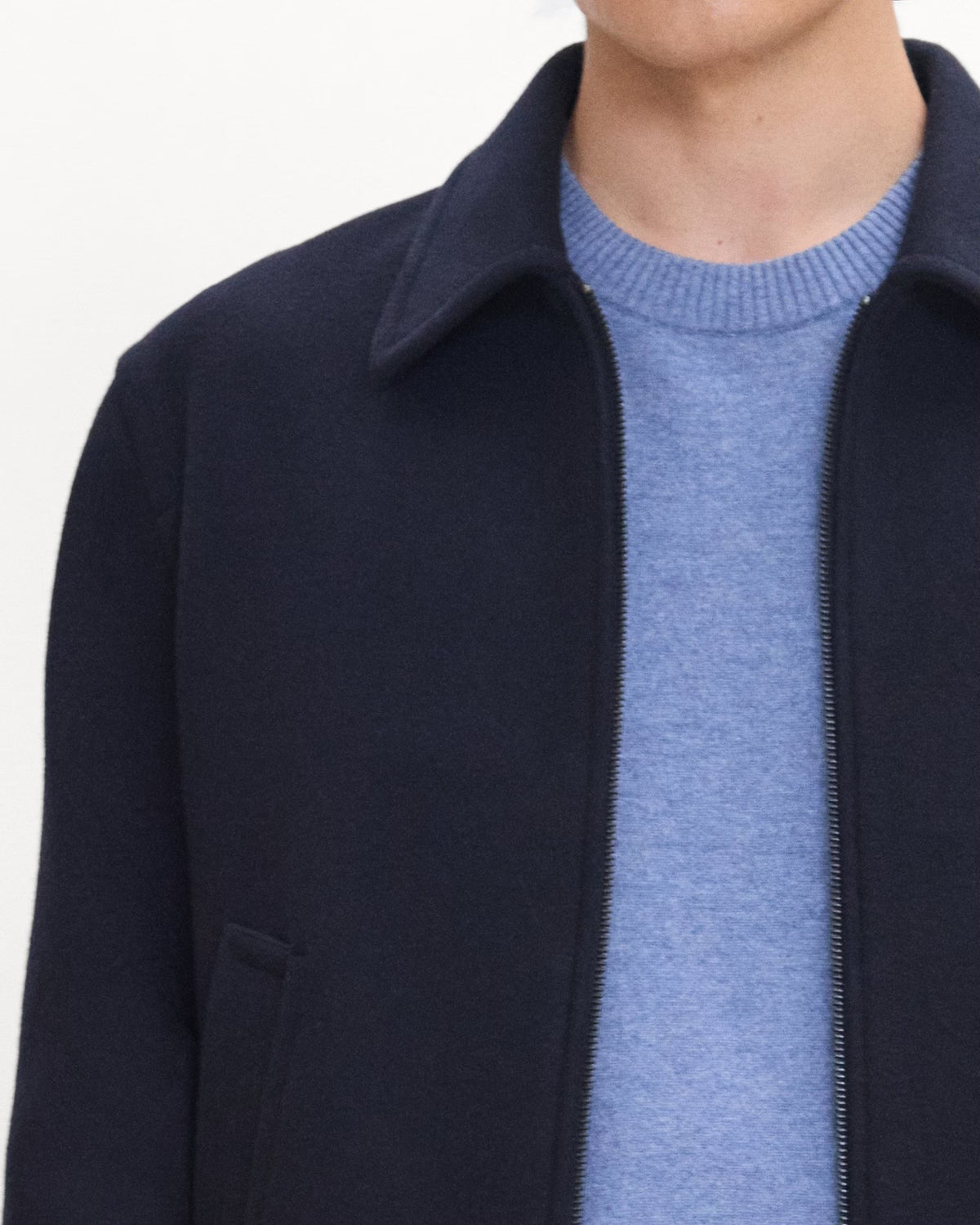 Plush Wool Blend Bomber Baltic