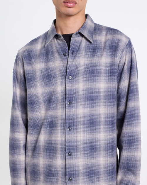 Irving Faded Plaid Shirt Inkling Multi