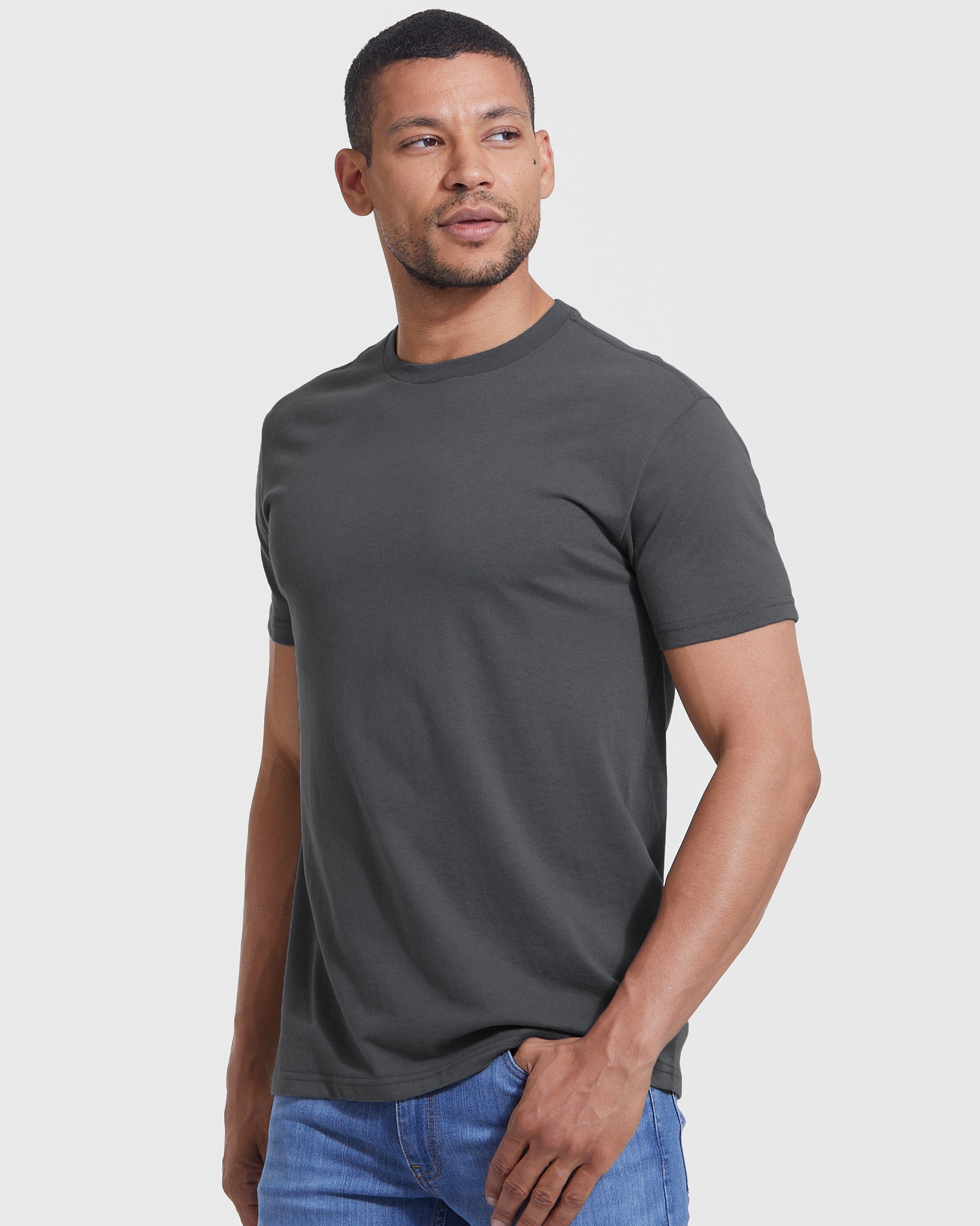 Classic Crew Tee Carbon