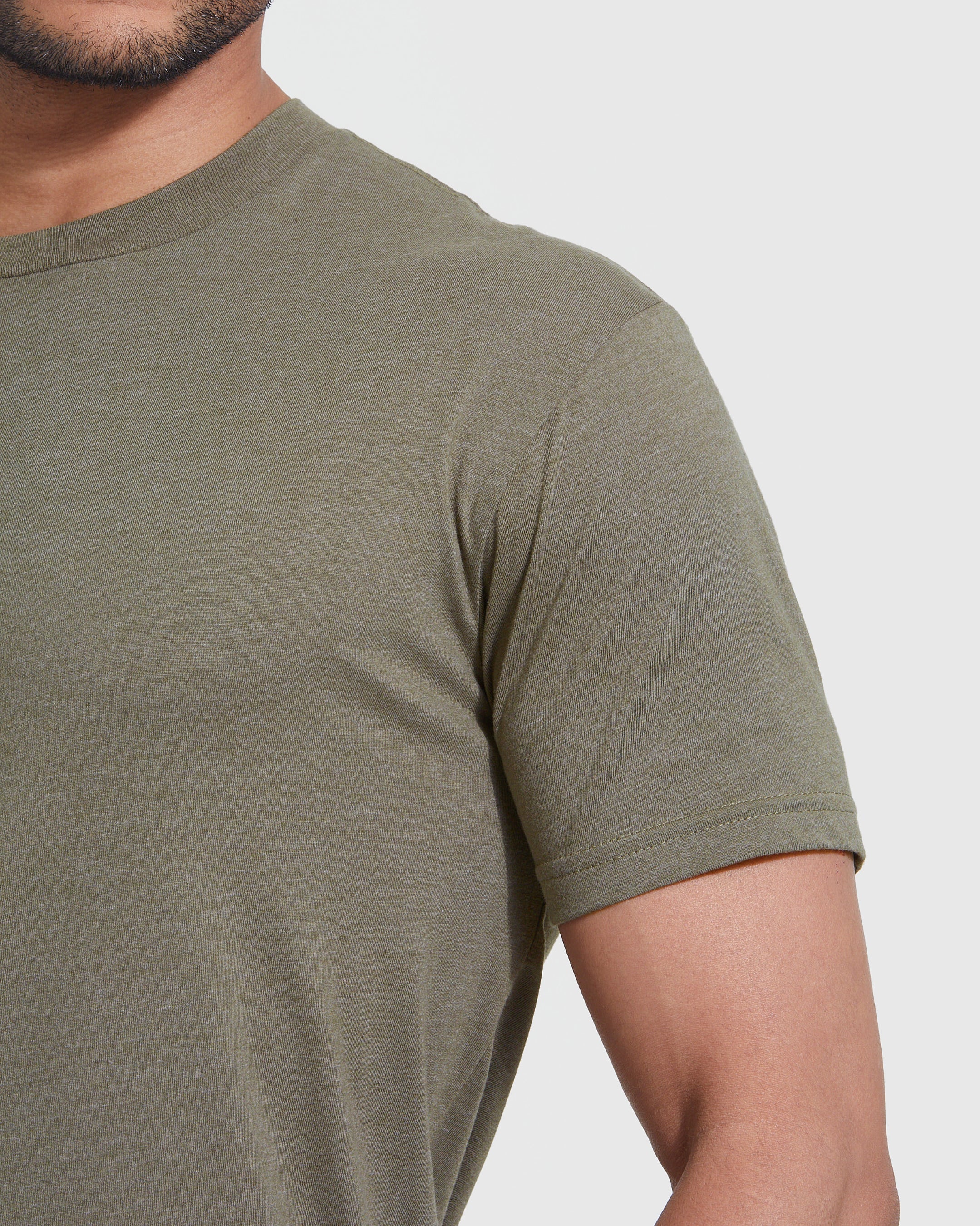 Classic Crew Tee Military Green Heather