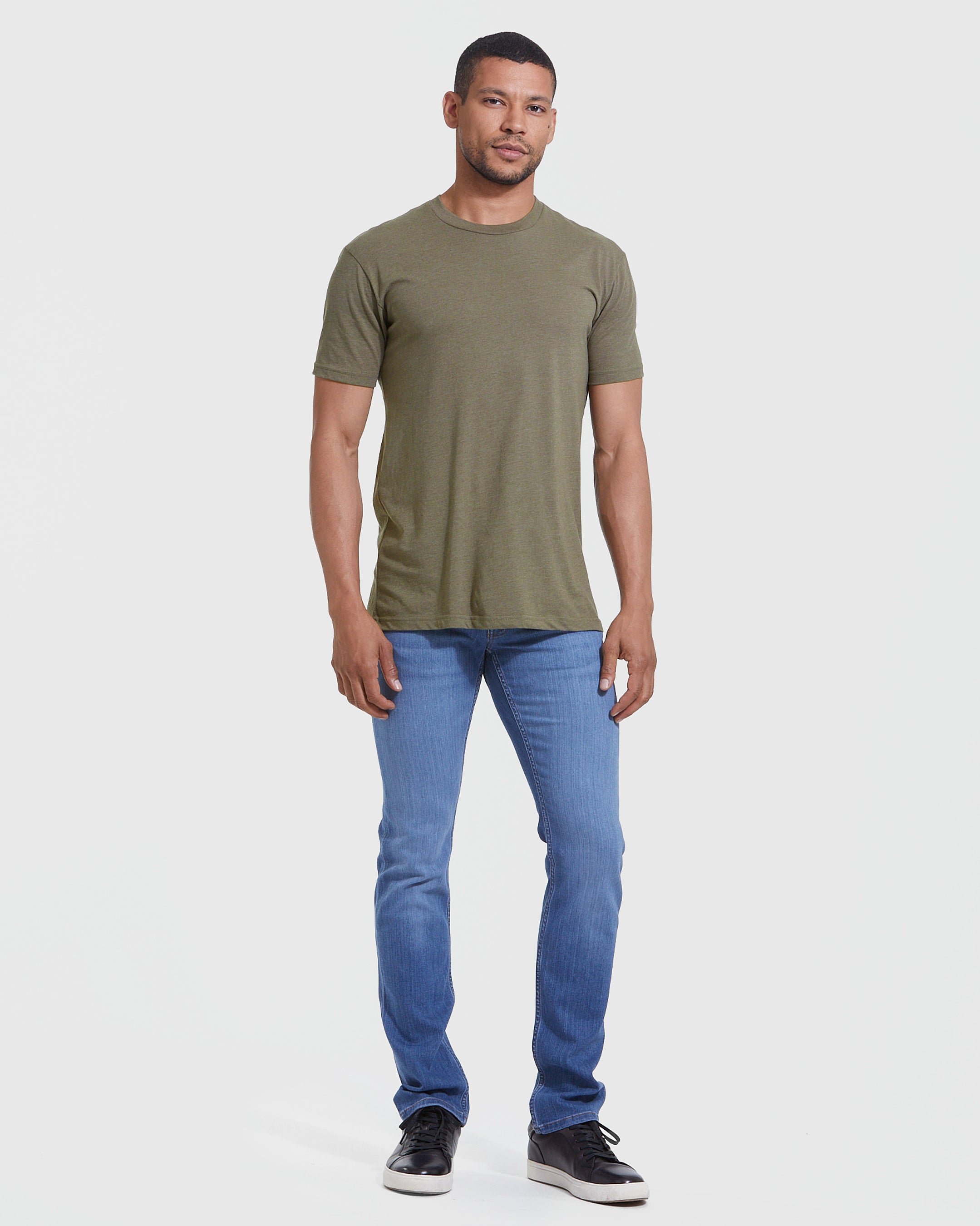 Classic Crew Tee Military Green Heather