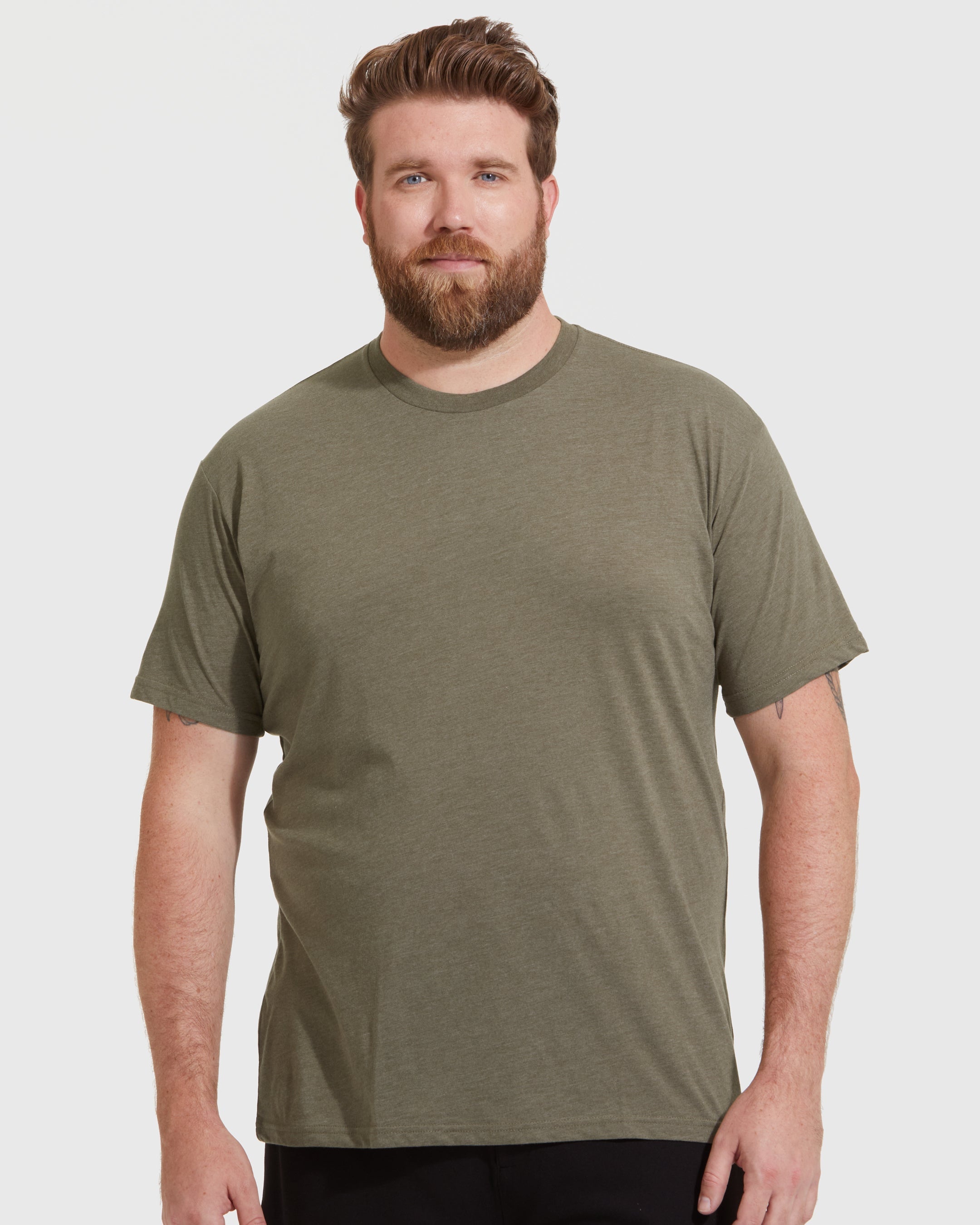 Classic Crew Tee Military Green Heather