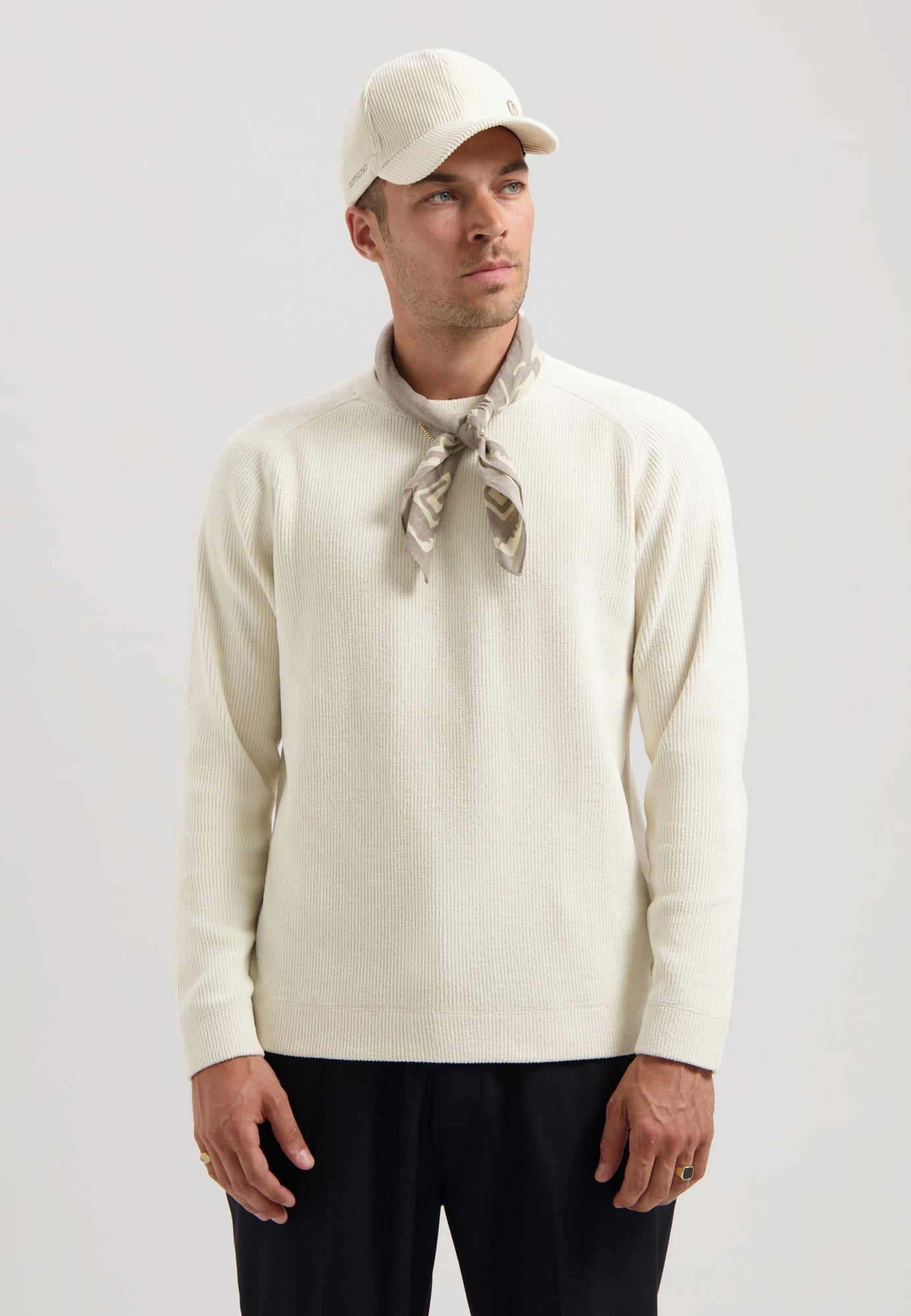 Njord Crewneck in Silver Birch