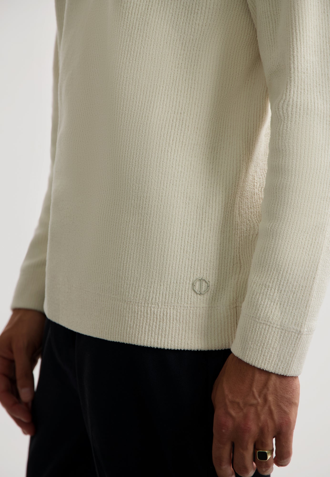 Njord Crewneck in Silver Birch