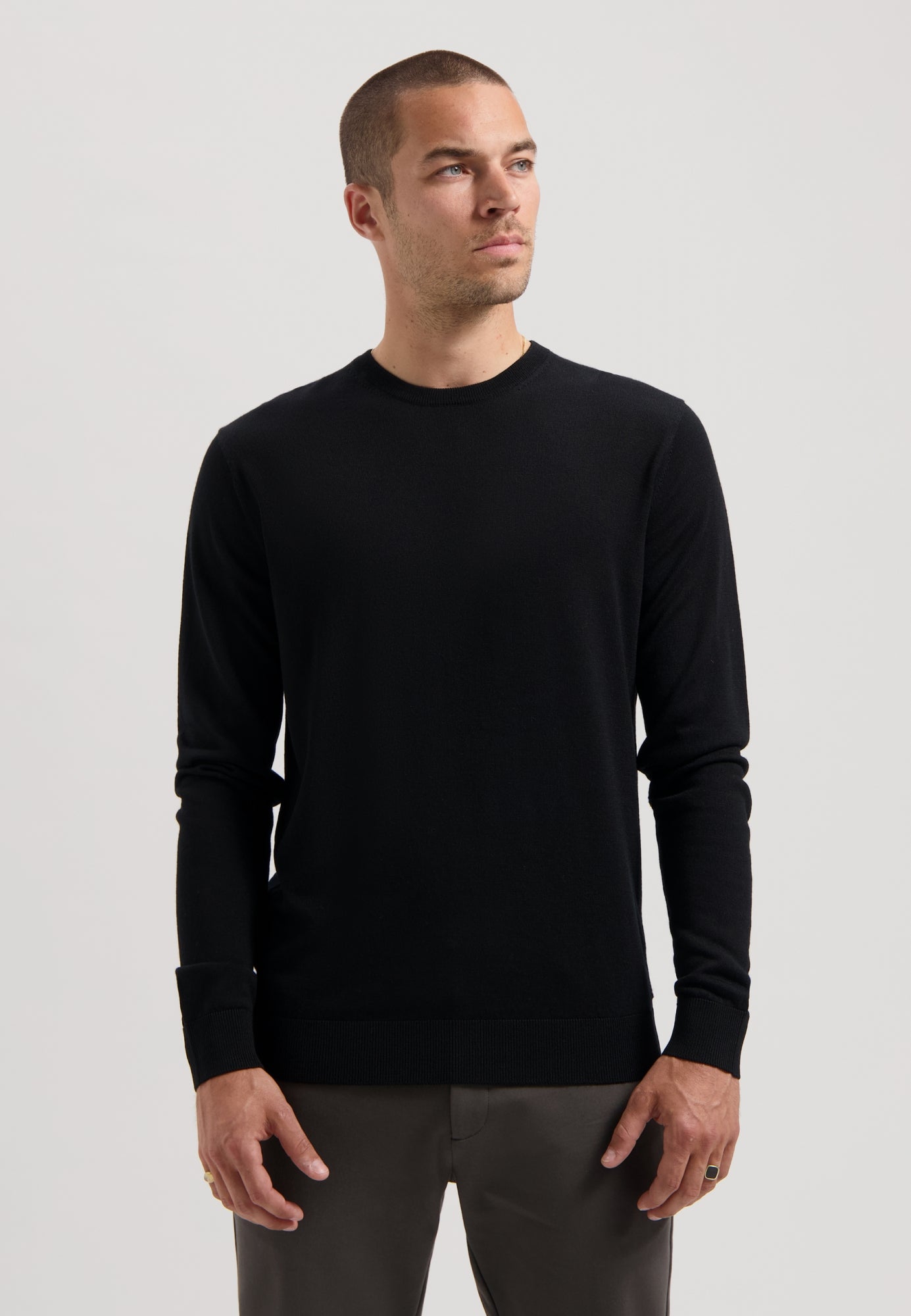 Destin Crewneck in Black