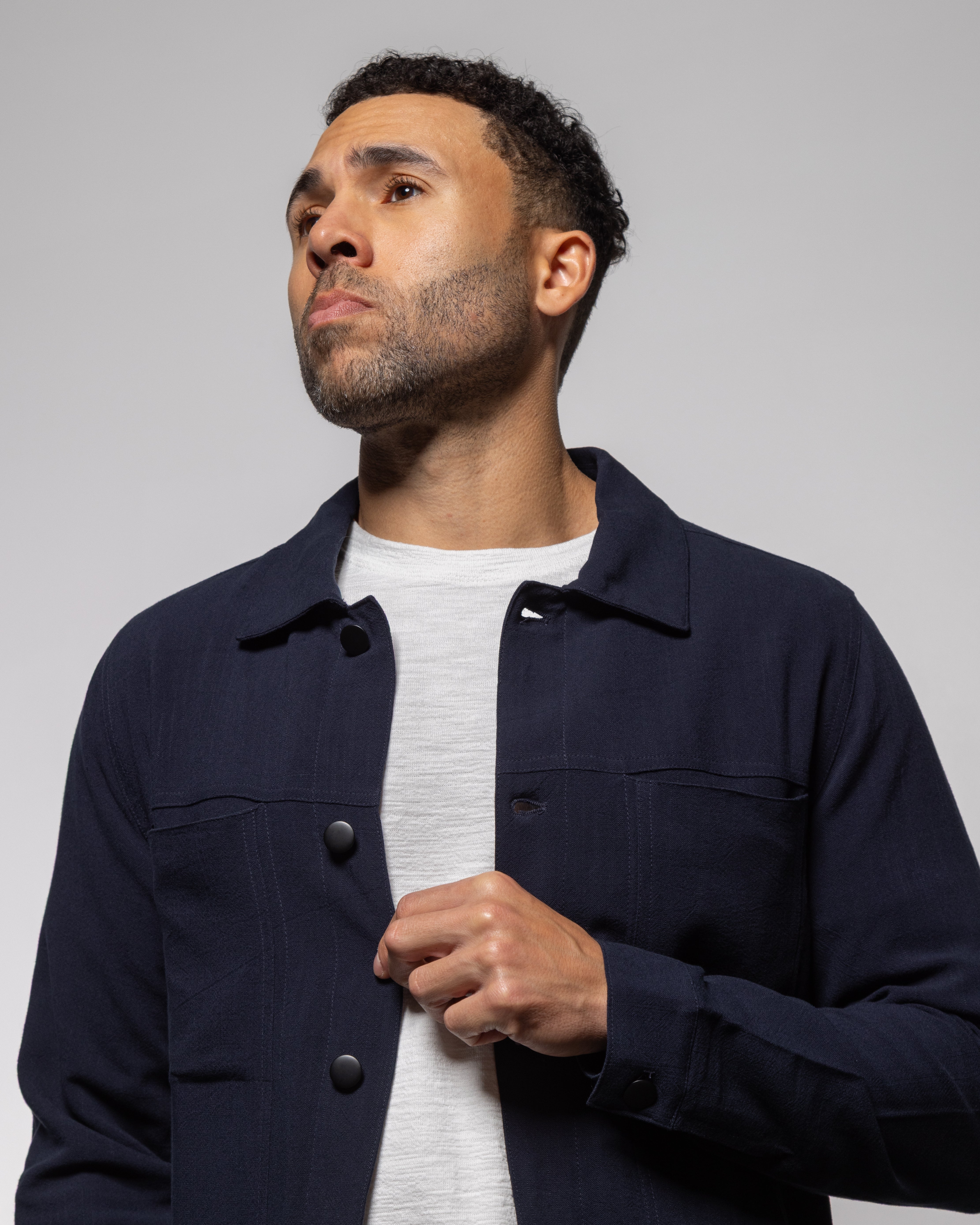 Monaco Trucker Jacket Indigo Night