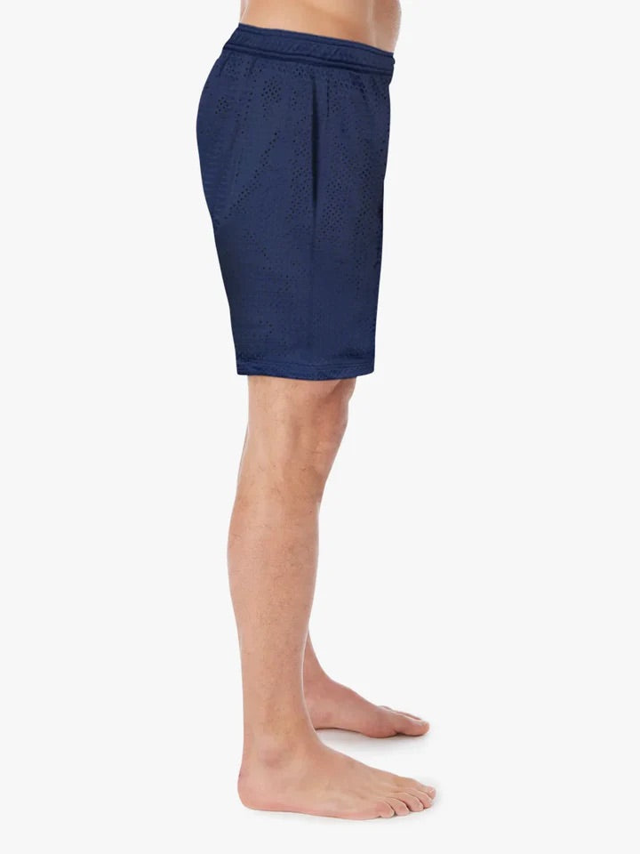 The Schooner Mesh Short - 7" Navy