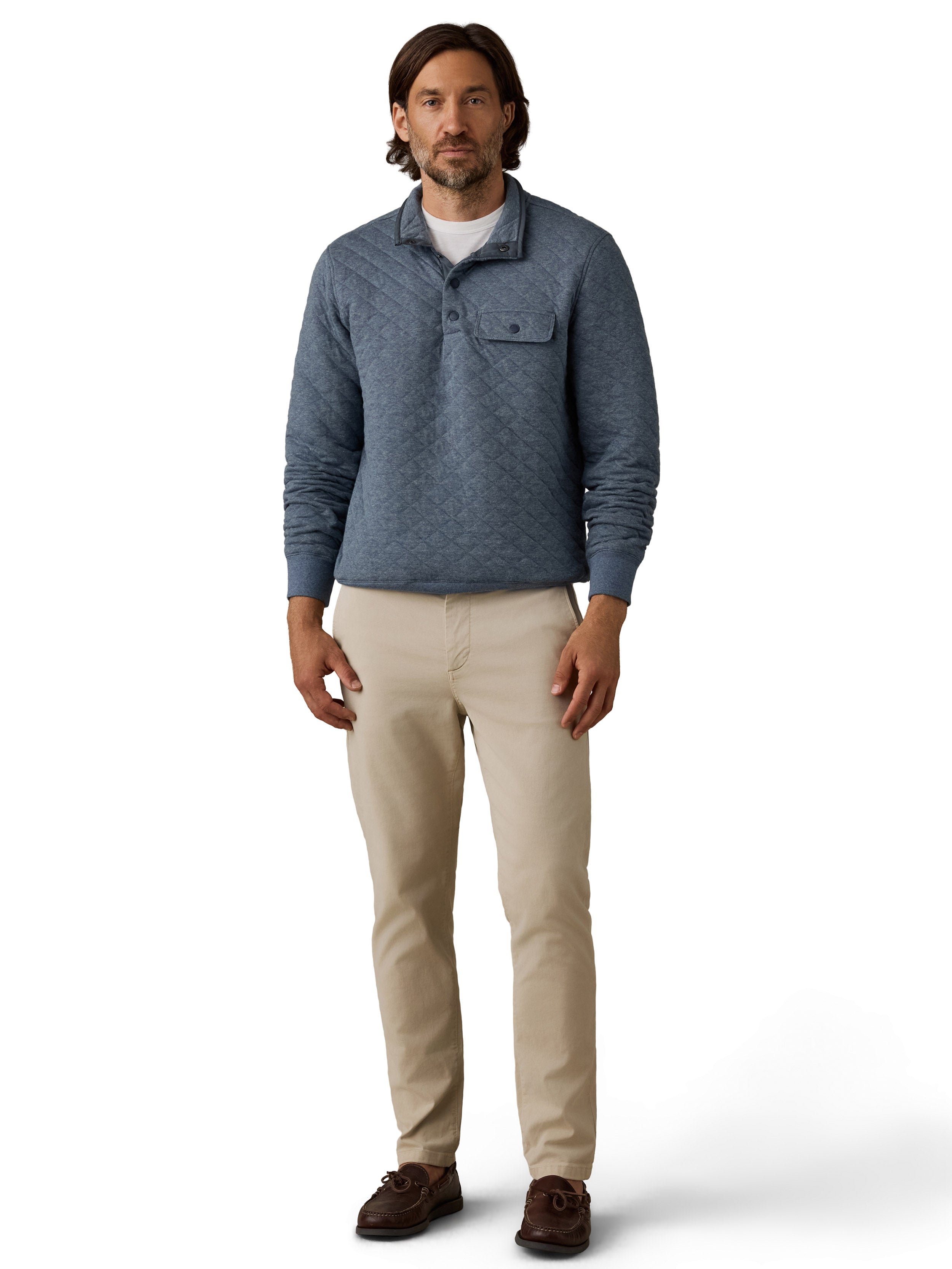 Epic Quilted Fleece Pullover Crystal Creek Heather