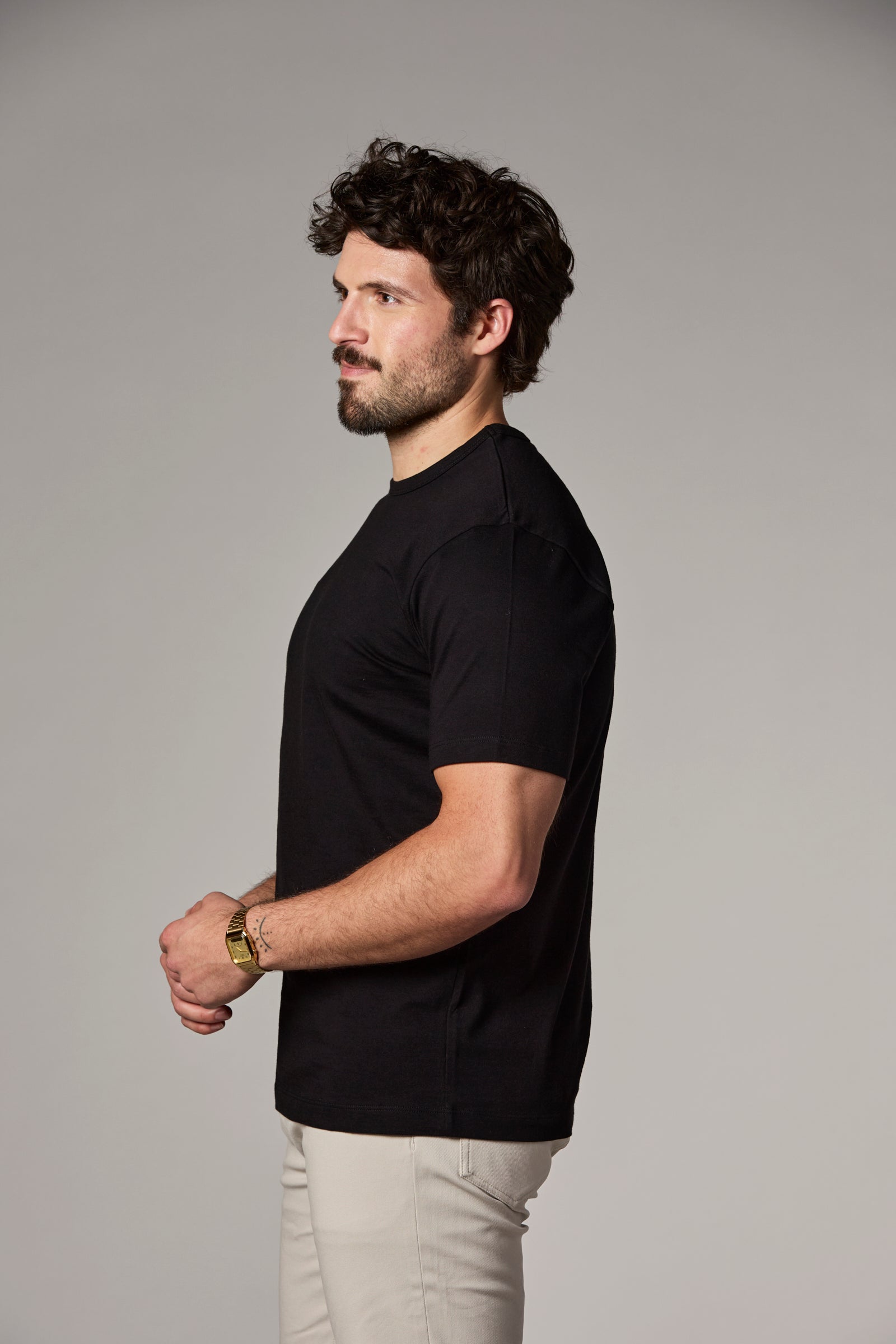 The Rick Crewneck Tee Black