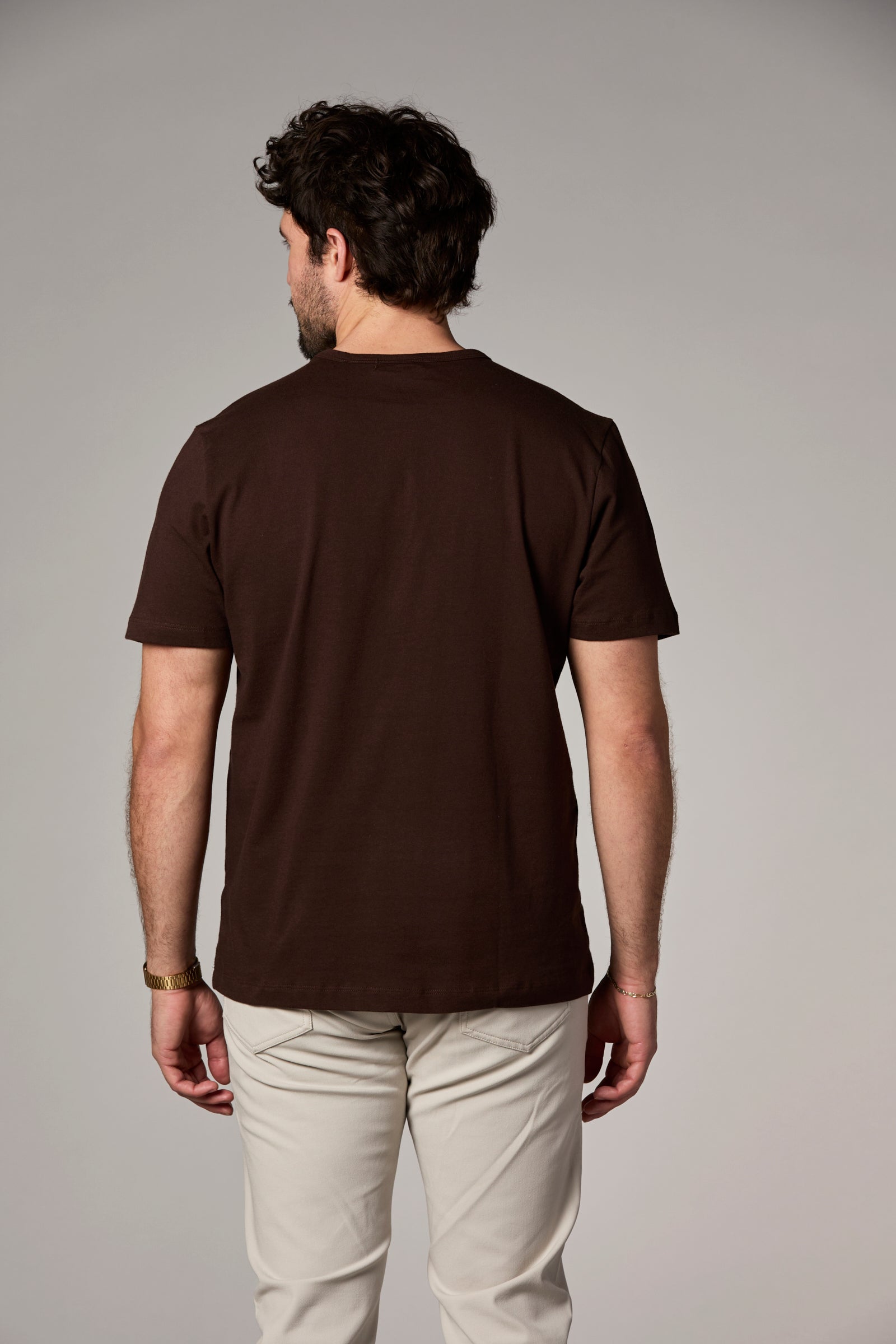 The Rick Crewneck Tee Chocolate Brown