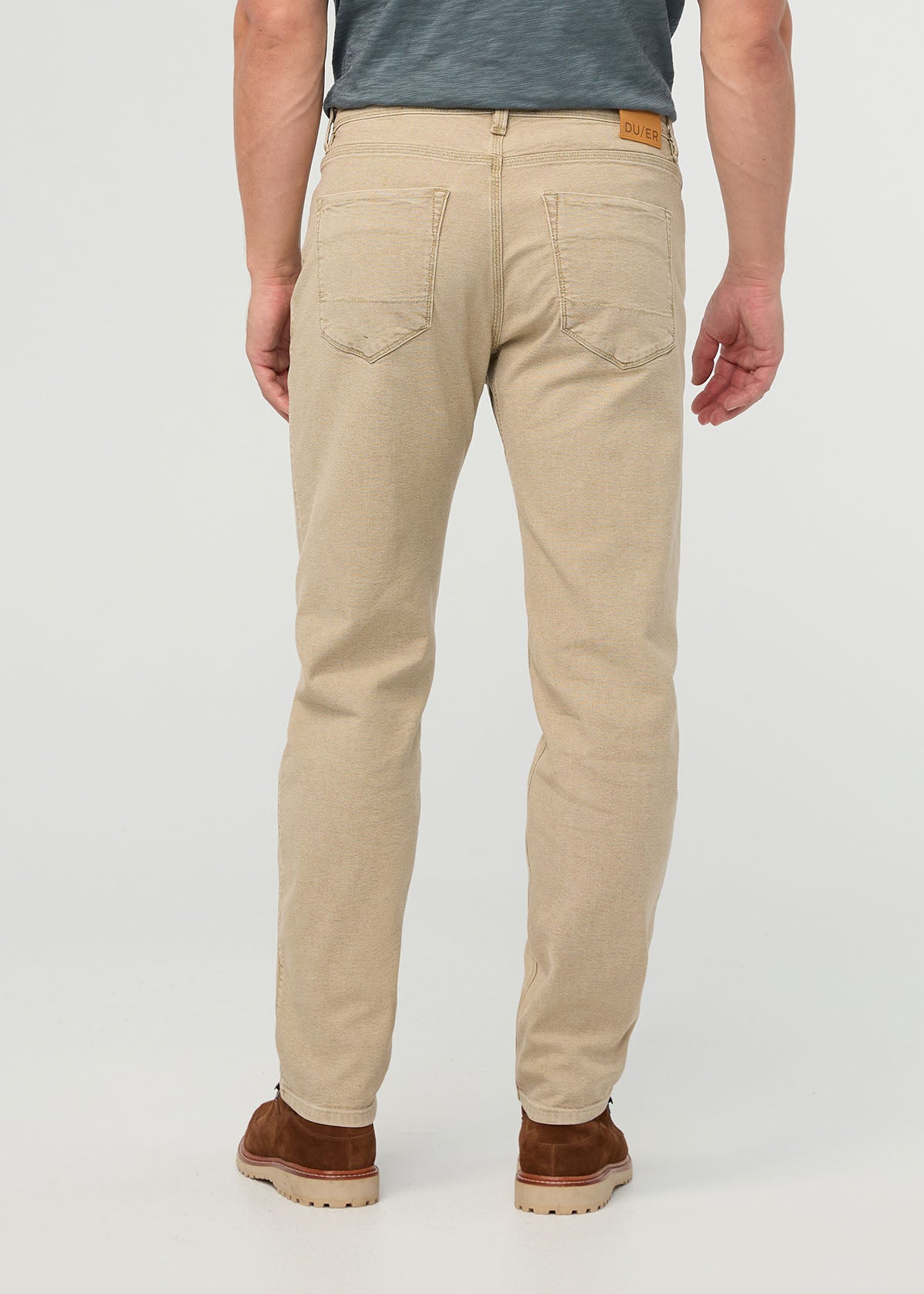 Stretch Canvas Loose Taper Pant Tan