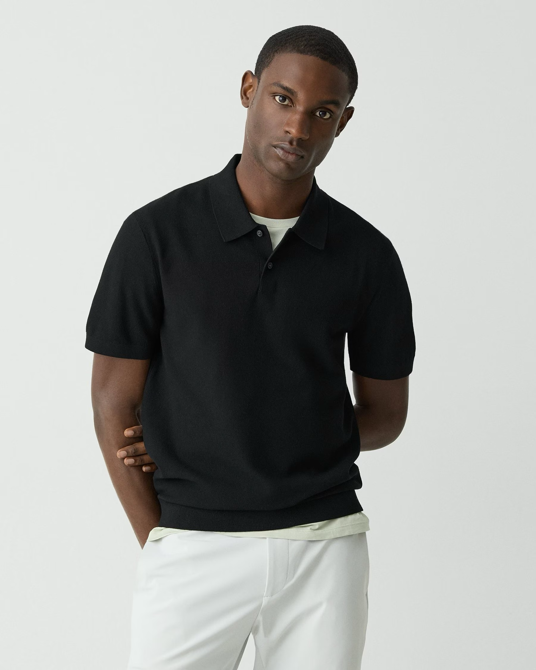 Goris Short Sleeve Polo Black