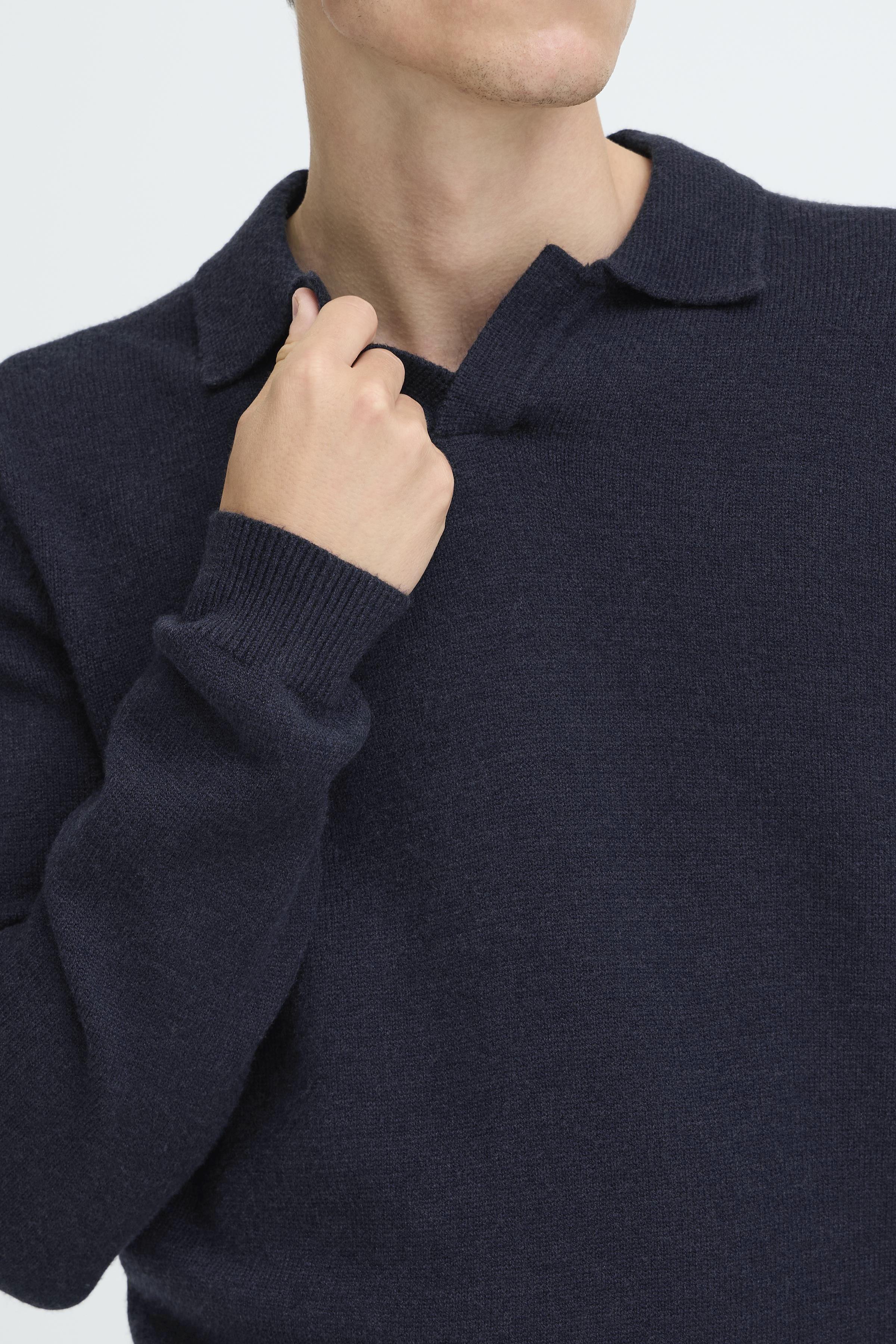 Karl Knit Polo Dark Navy Melange