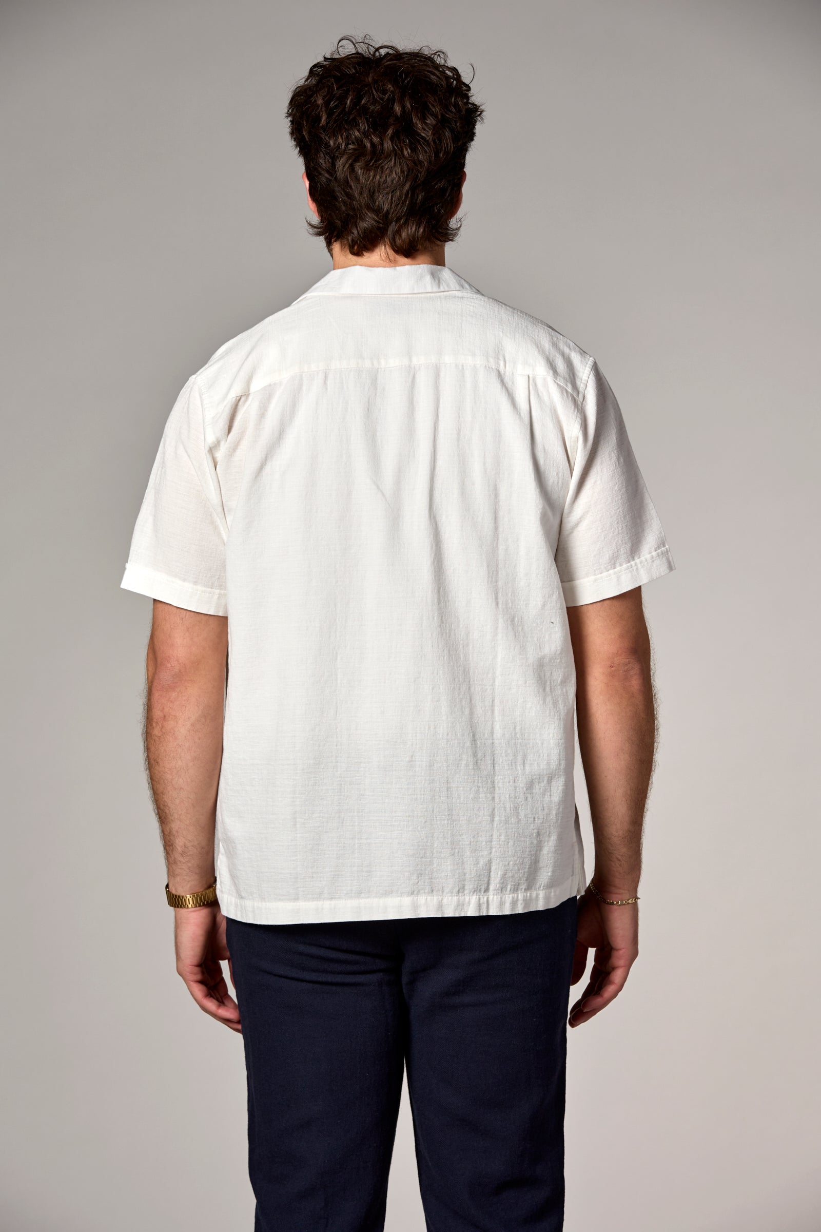 Ephesia Textured Button Down Ivory