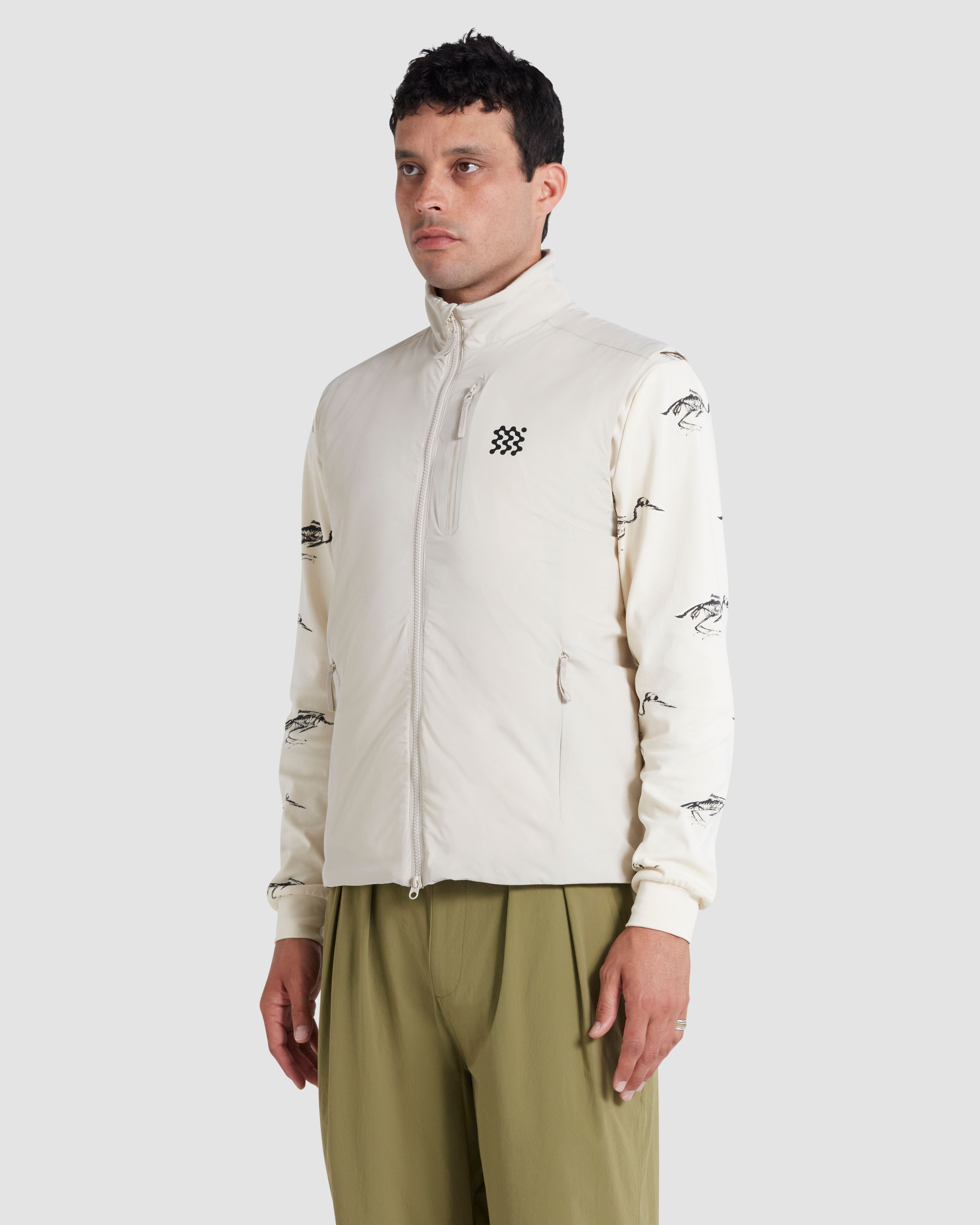 Insulated Course Gilet Ivory