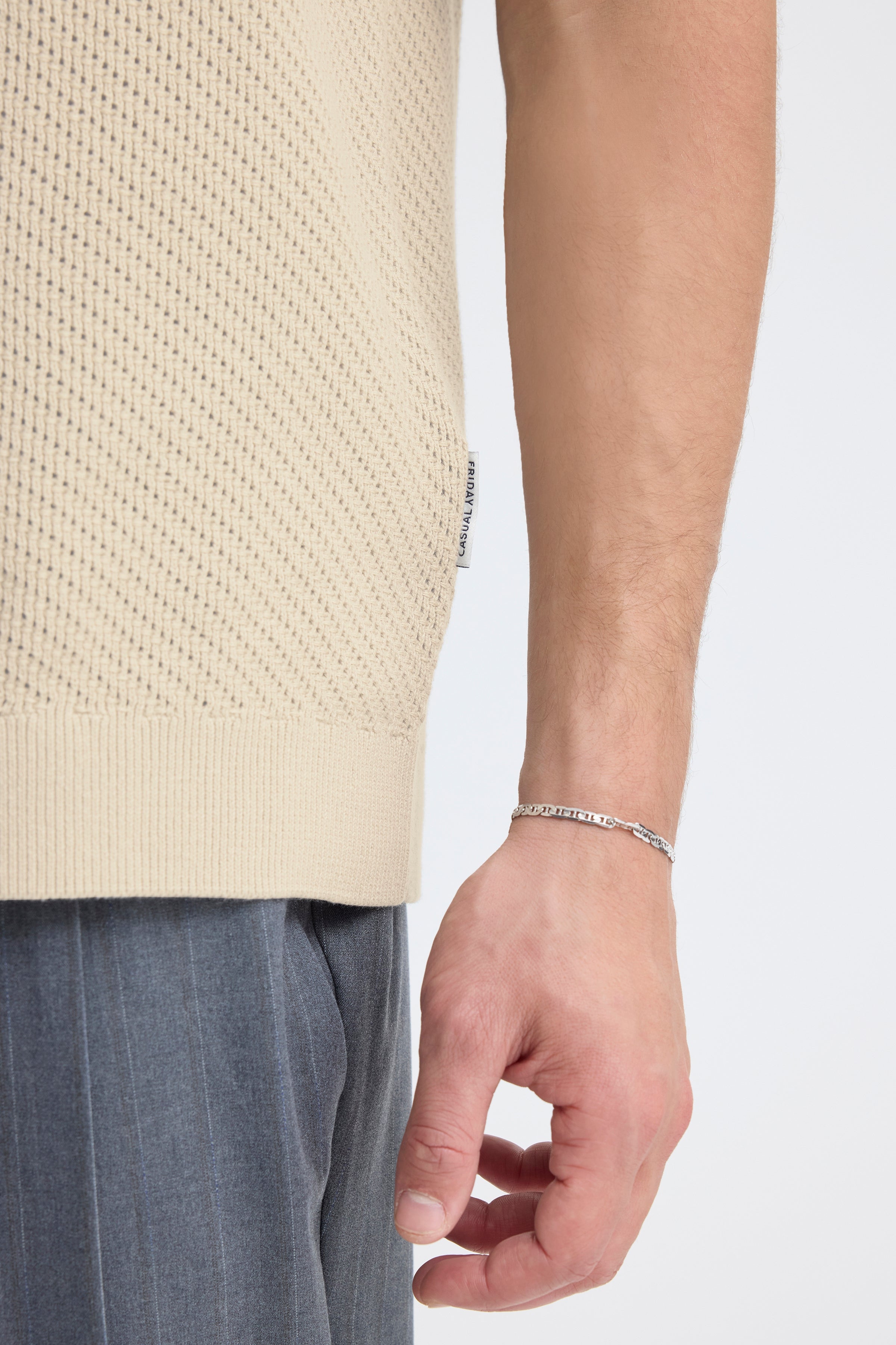 Isaksson Knit Polo Island Fossil
