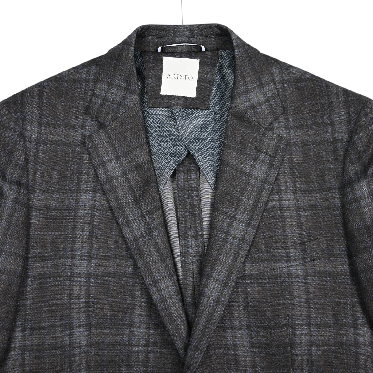 Arani Modern Fit Lifestyle Jacket Charcoal/Brown Plaid