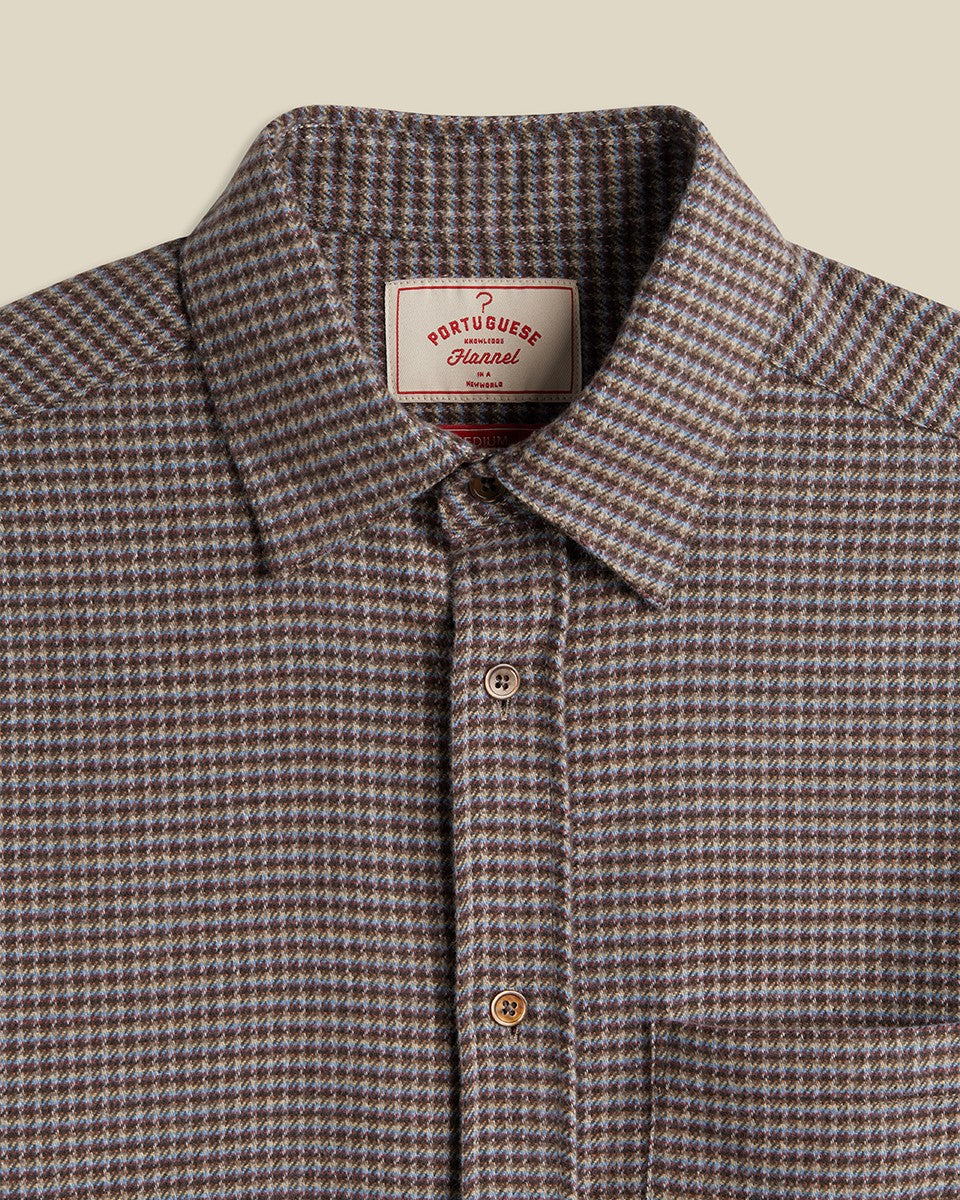 Dylan Check Shirt Blue/Bordeaux