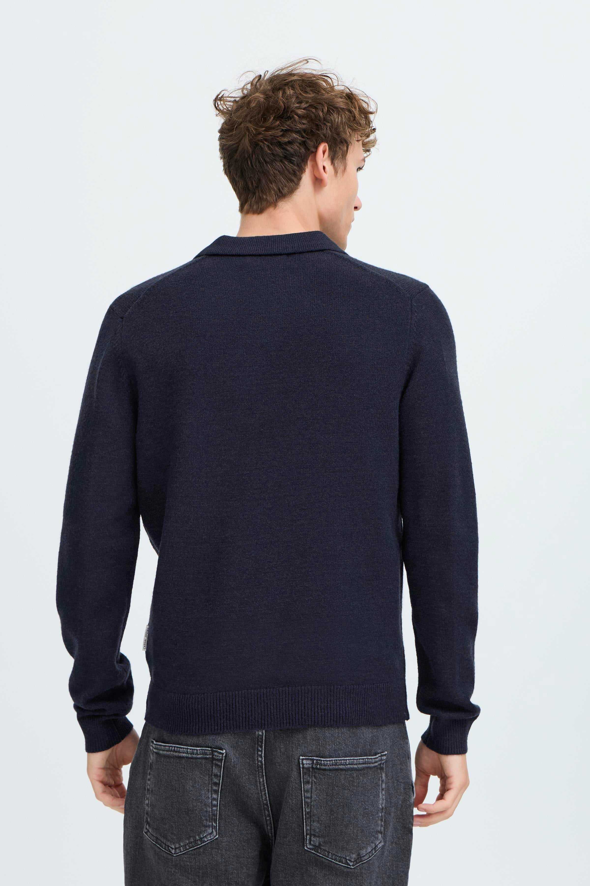 Karl Knit Polo Dark Navy Melange
