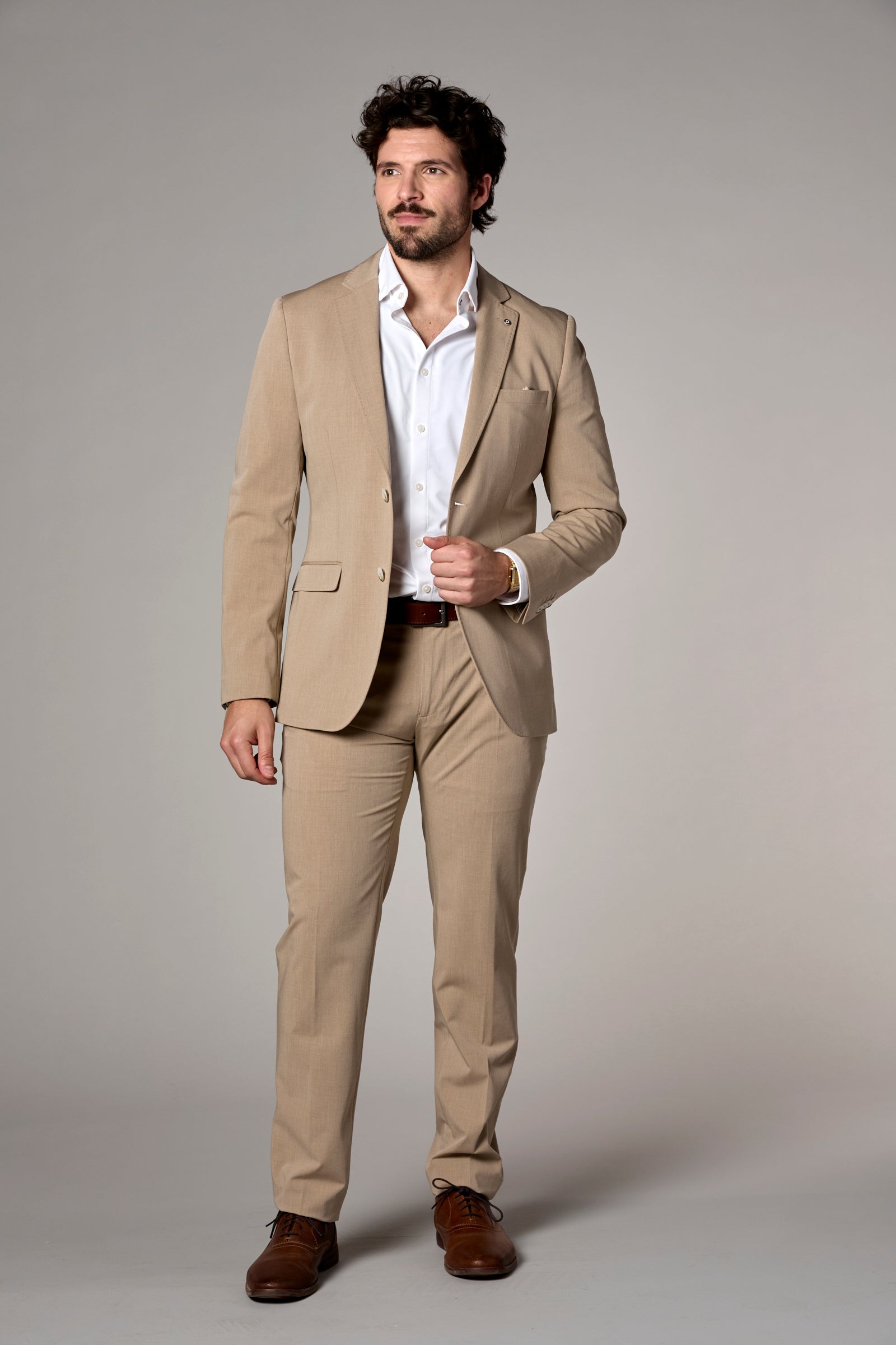 Stretch Lightweight Motion Blazer Beige