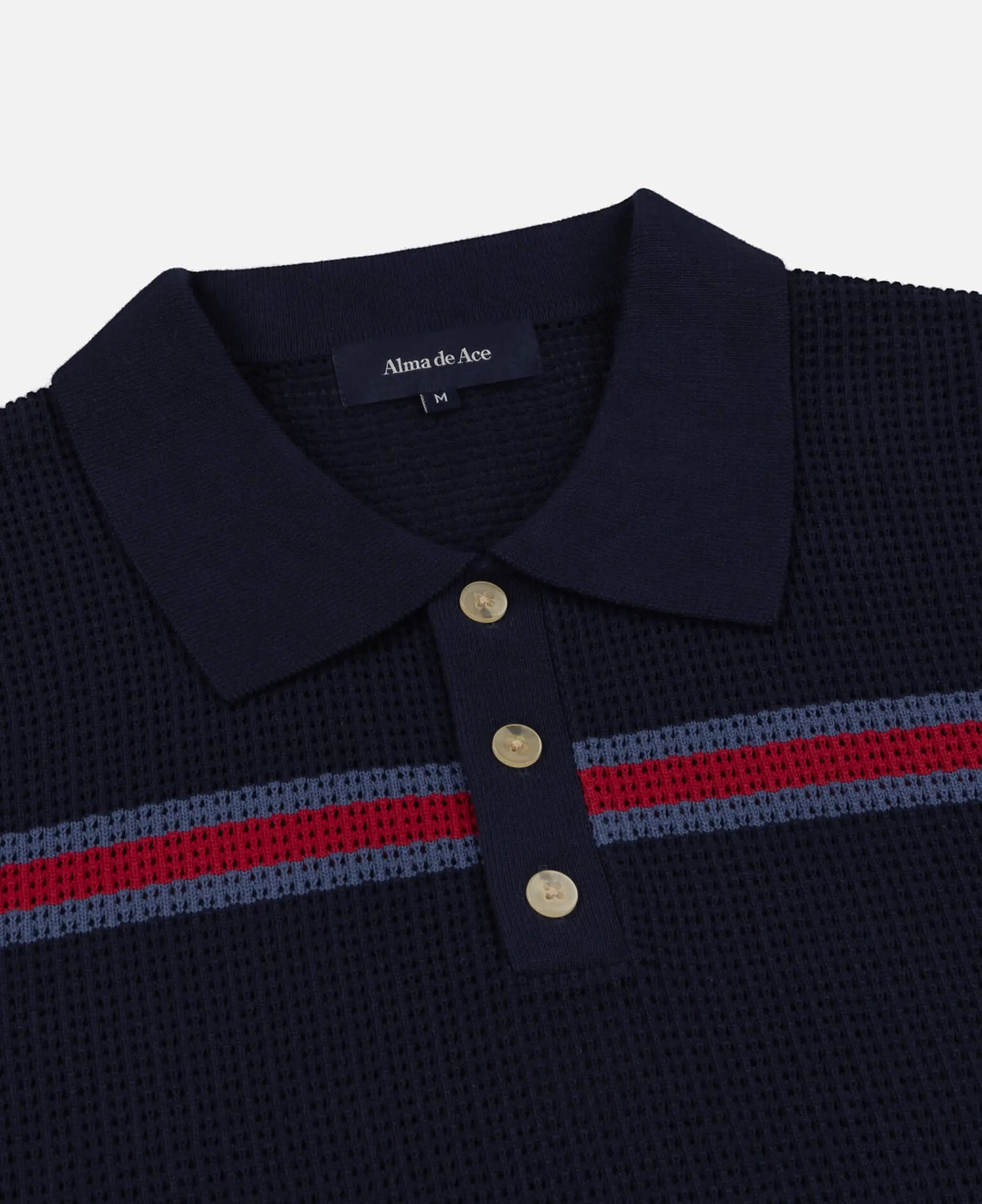 Venta Knitted Polo Blue