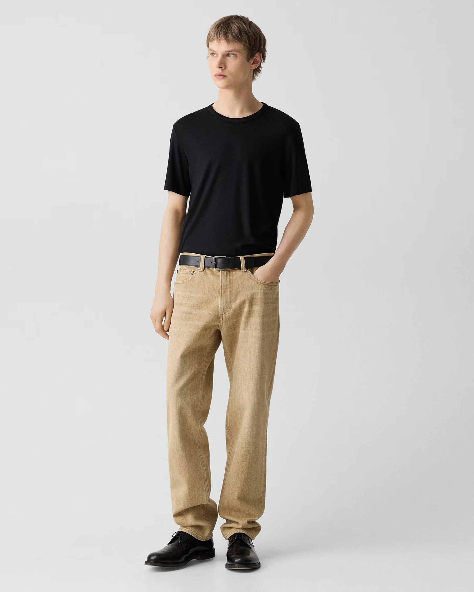 Essential Tee in Anemone Modal Jersey Black