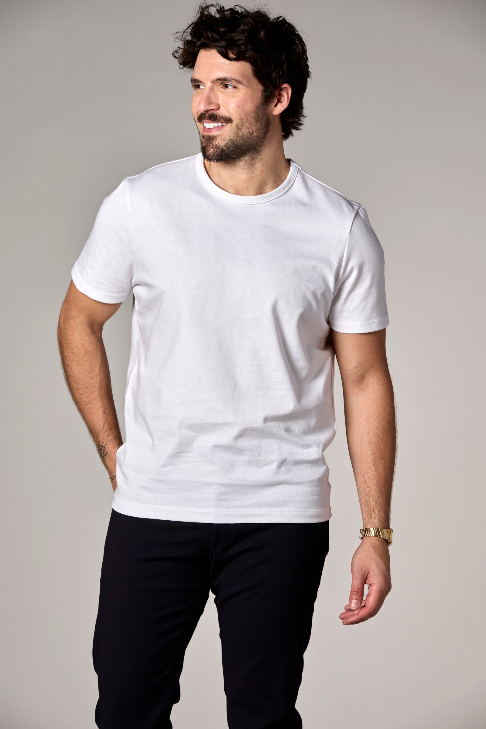 The Rick Crewneck Tee White