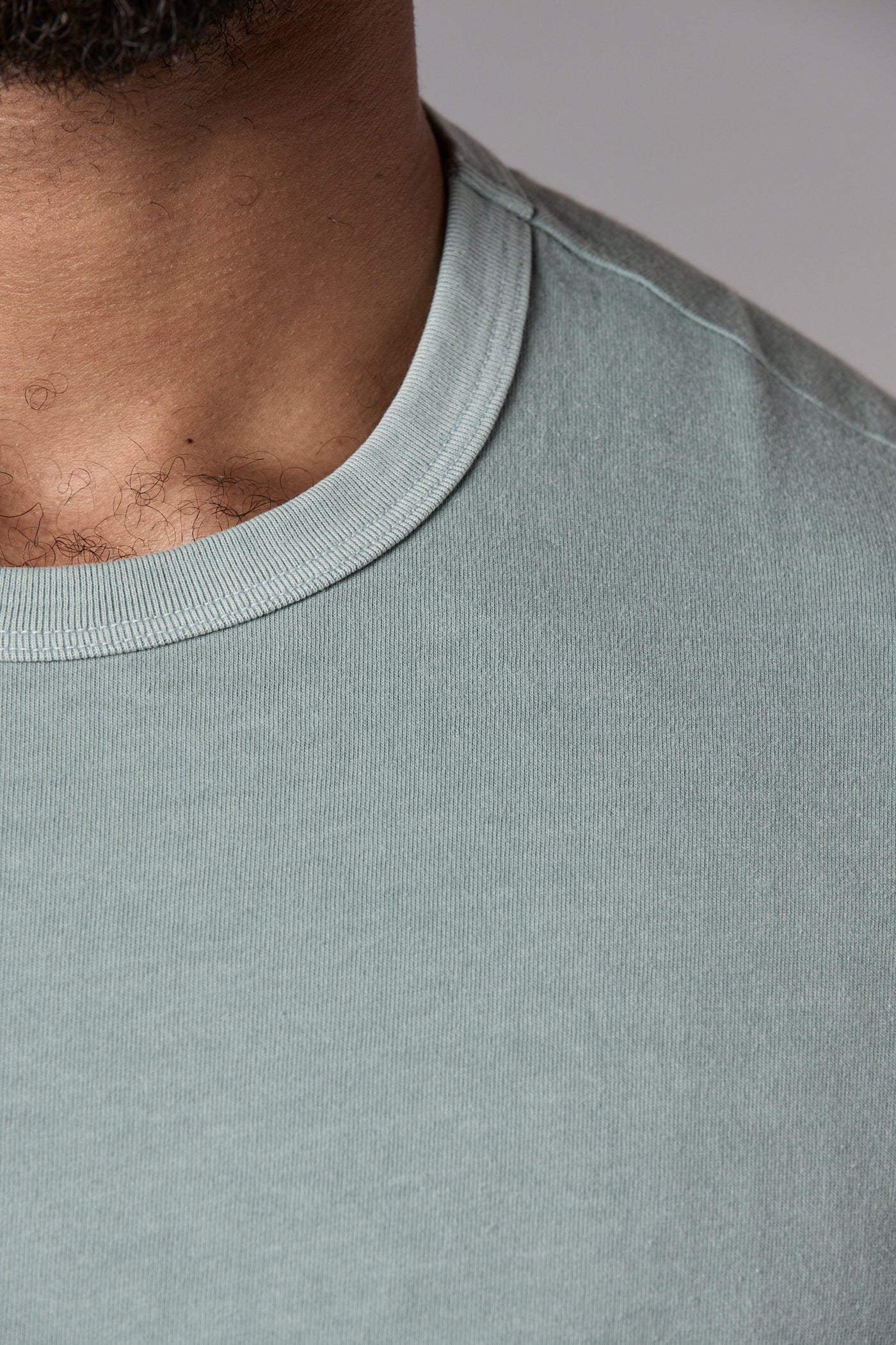 Ian Standard Fit Garment Dyed Tee Washed Blue Green