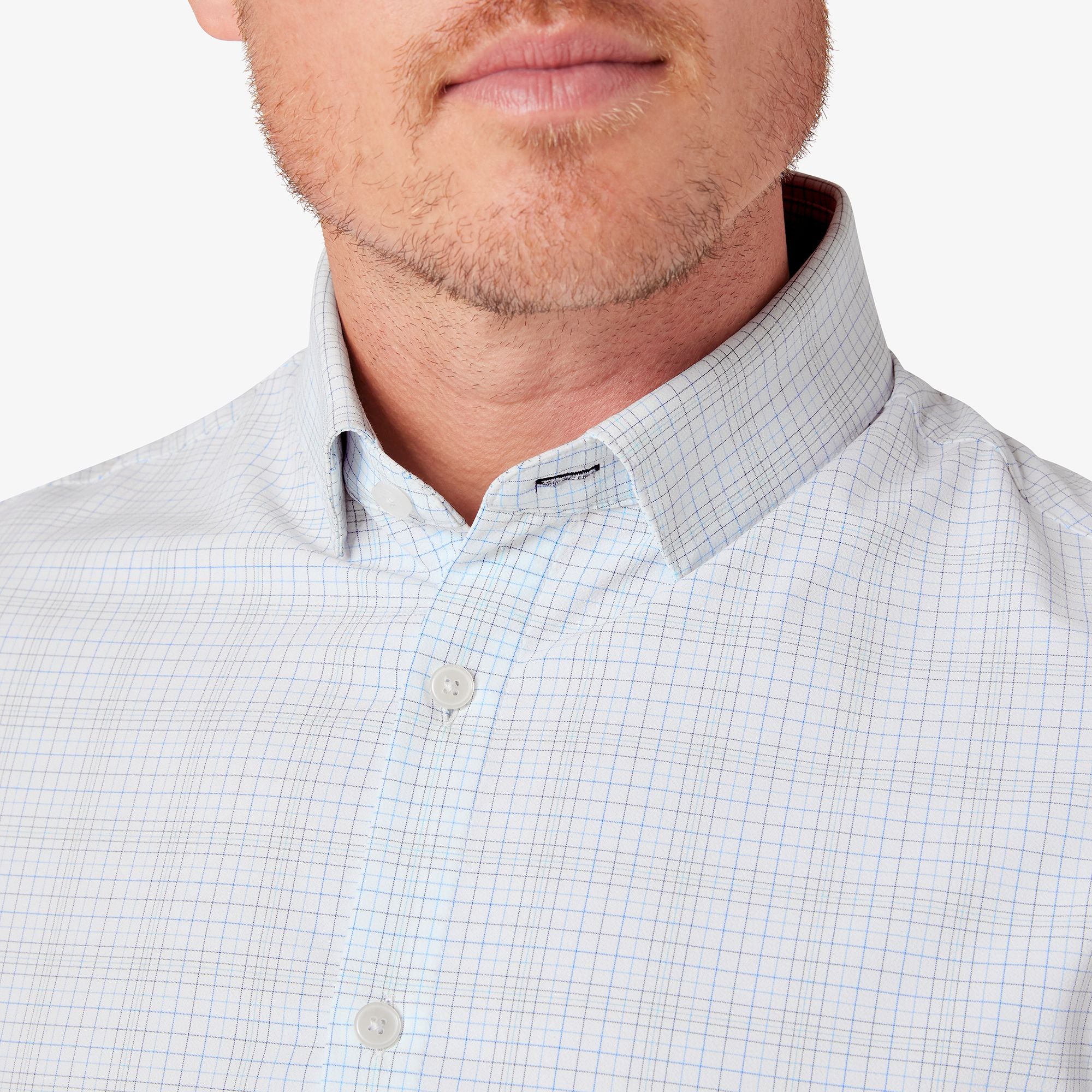 Leeward Long Sleeve Dress Shirt White Baja Plaid