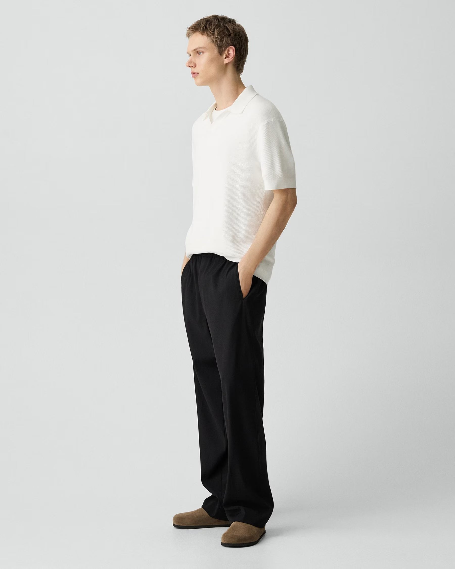 Brenan Polo in Light Bilen White