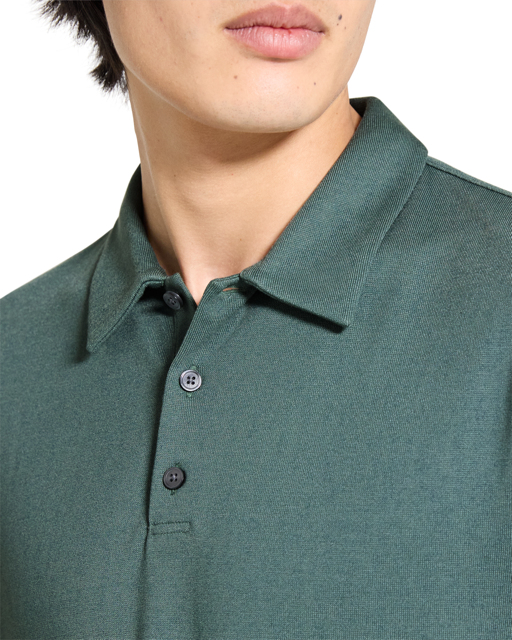 Bron Polo Shirt in Anemone Modal Jersey Light Pine Grove