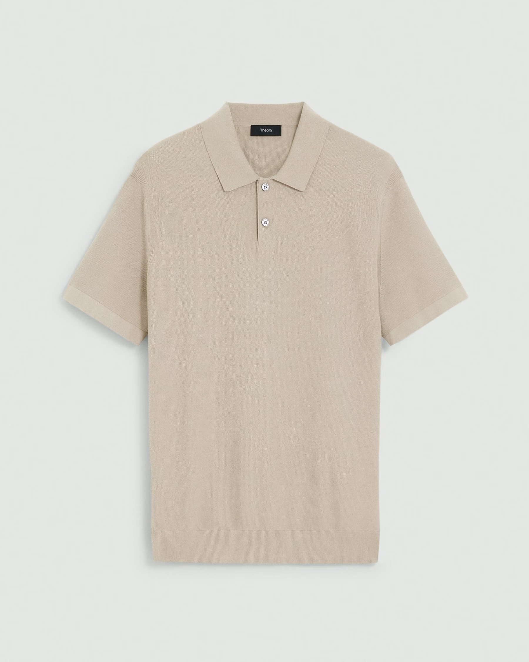 Goris Short Sleeve Polo Earl Grey Melange