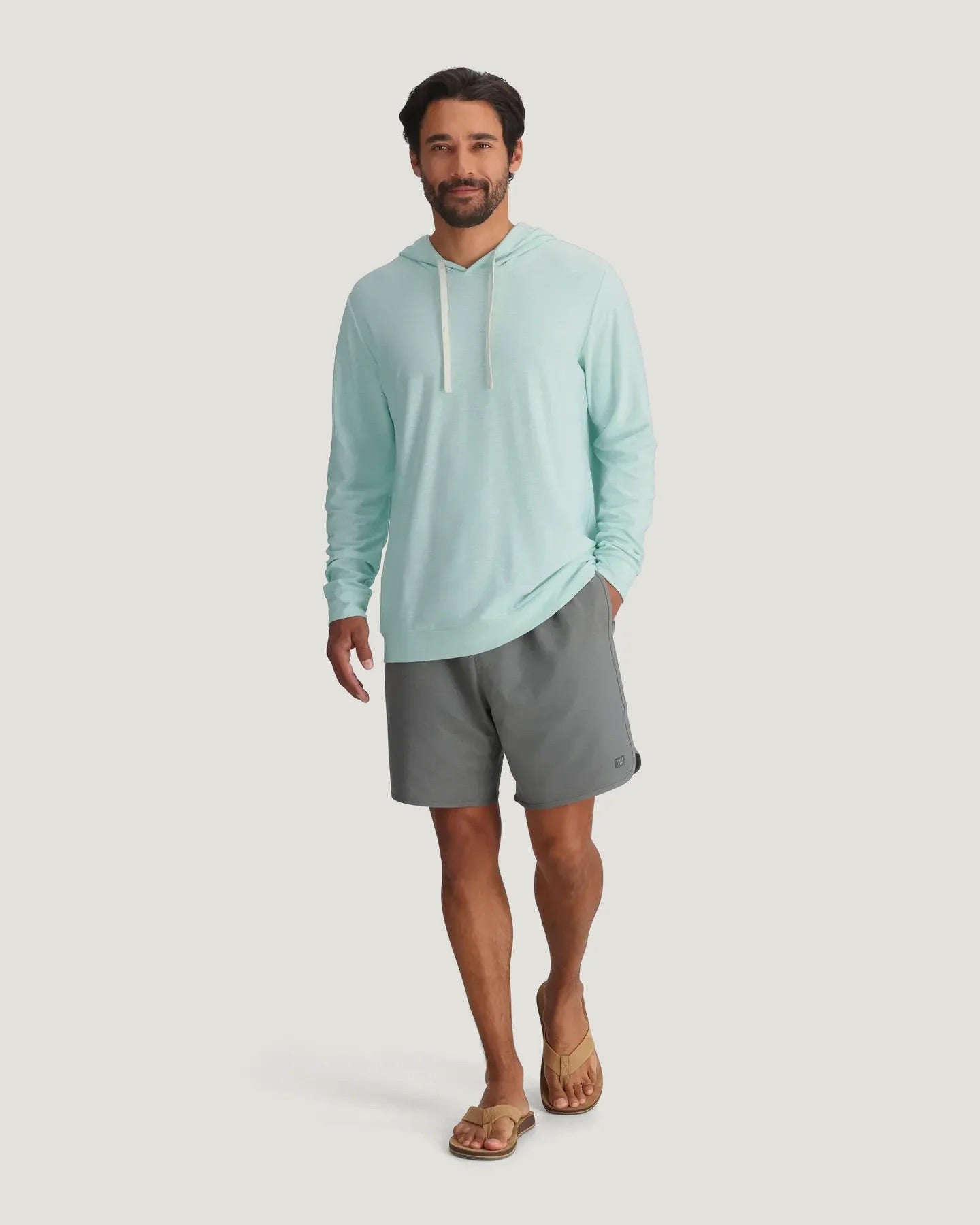 Bamboo Slub Hoodie II Tropic Sea