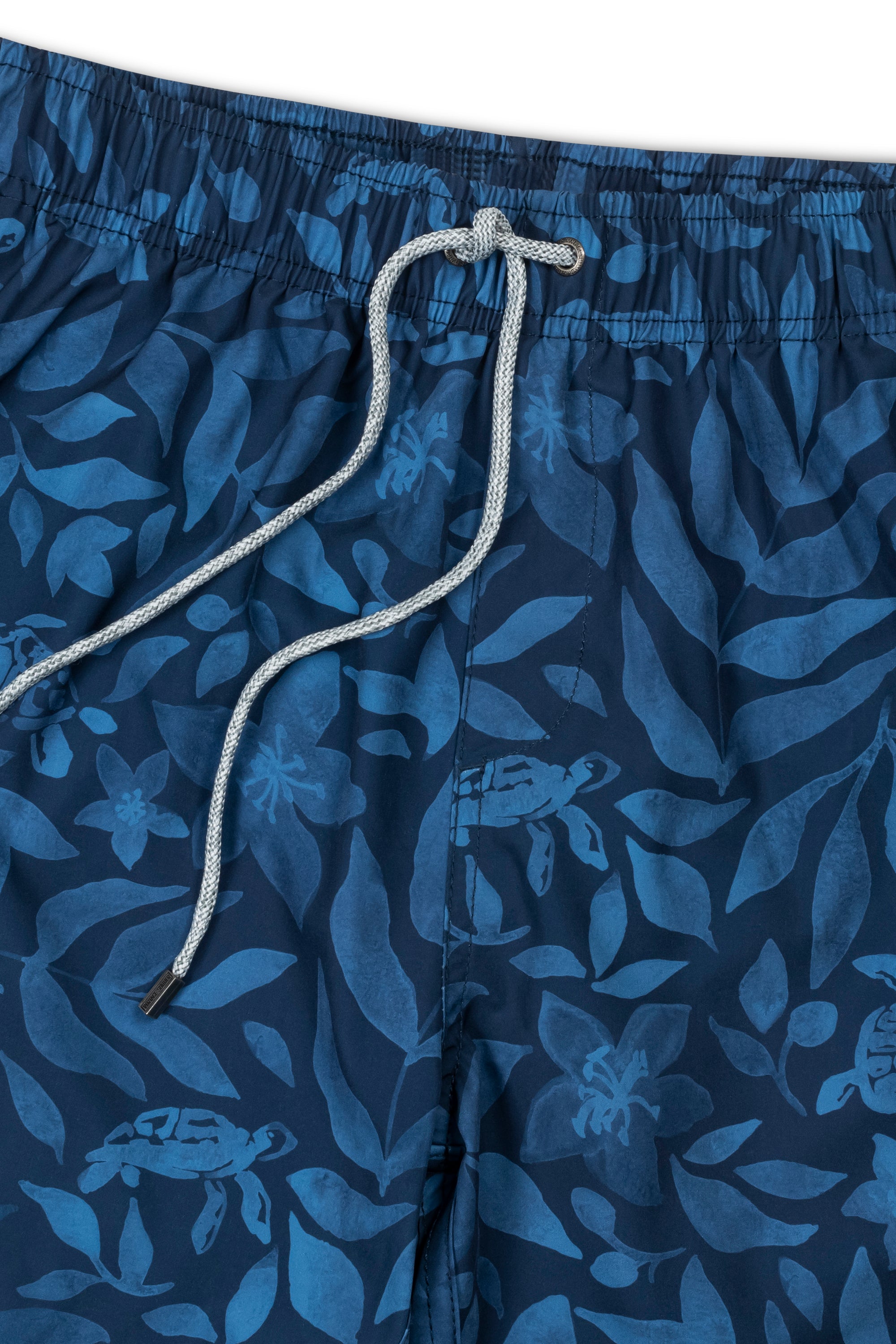 Turtle Print Volley Swimsuit Navy