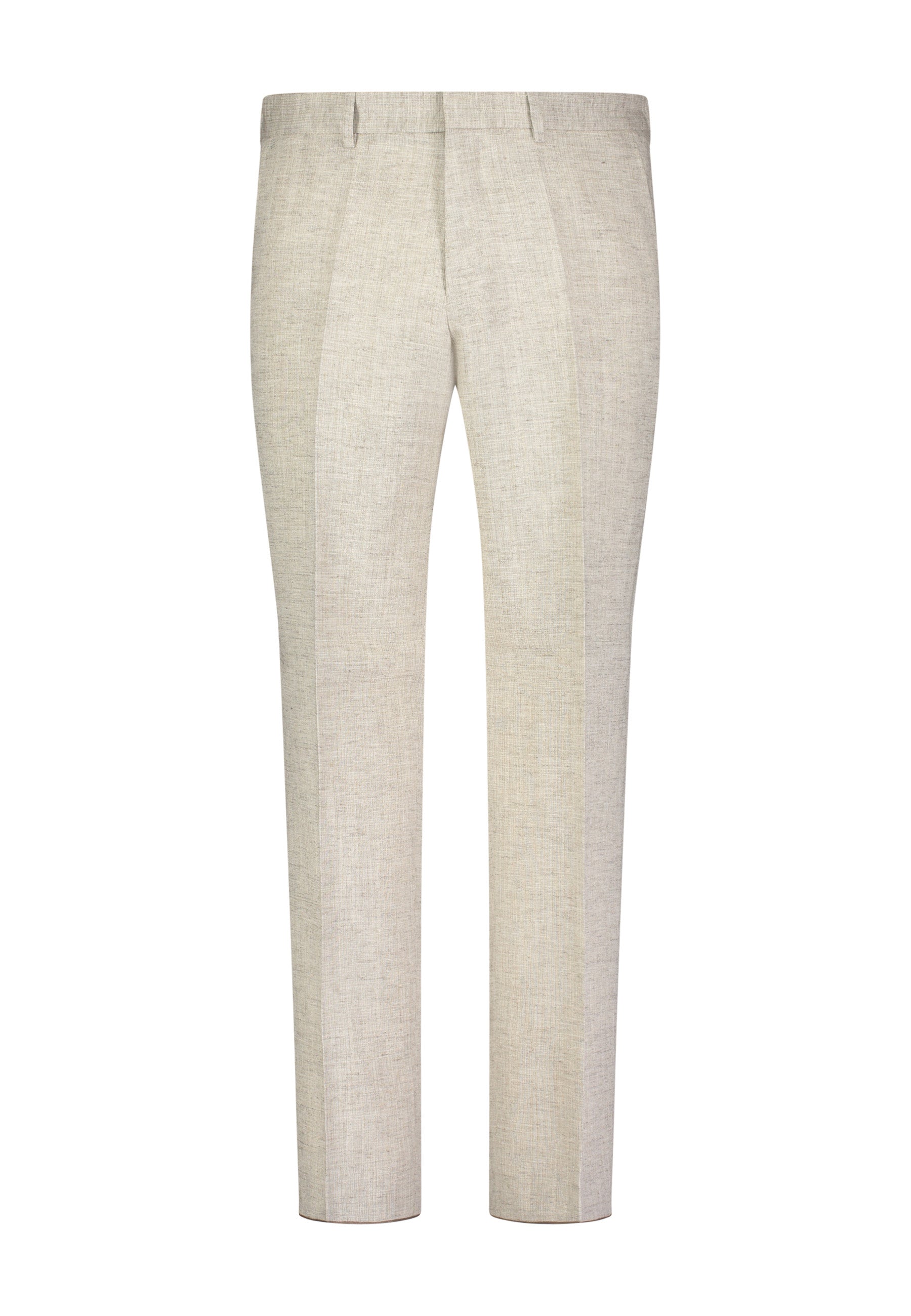Linen Blend Classic Trouser Light Brown