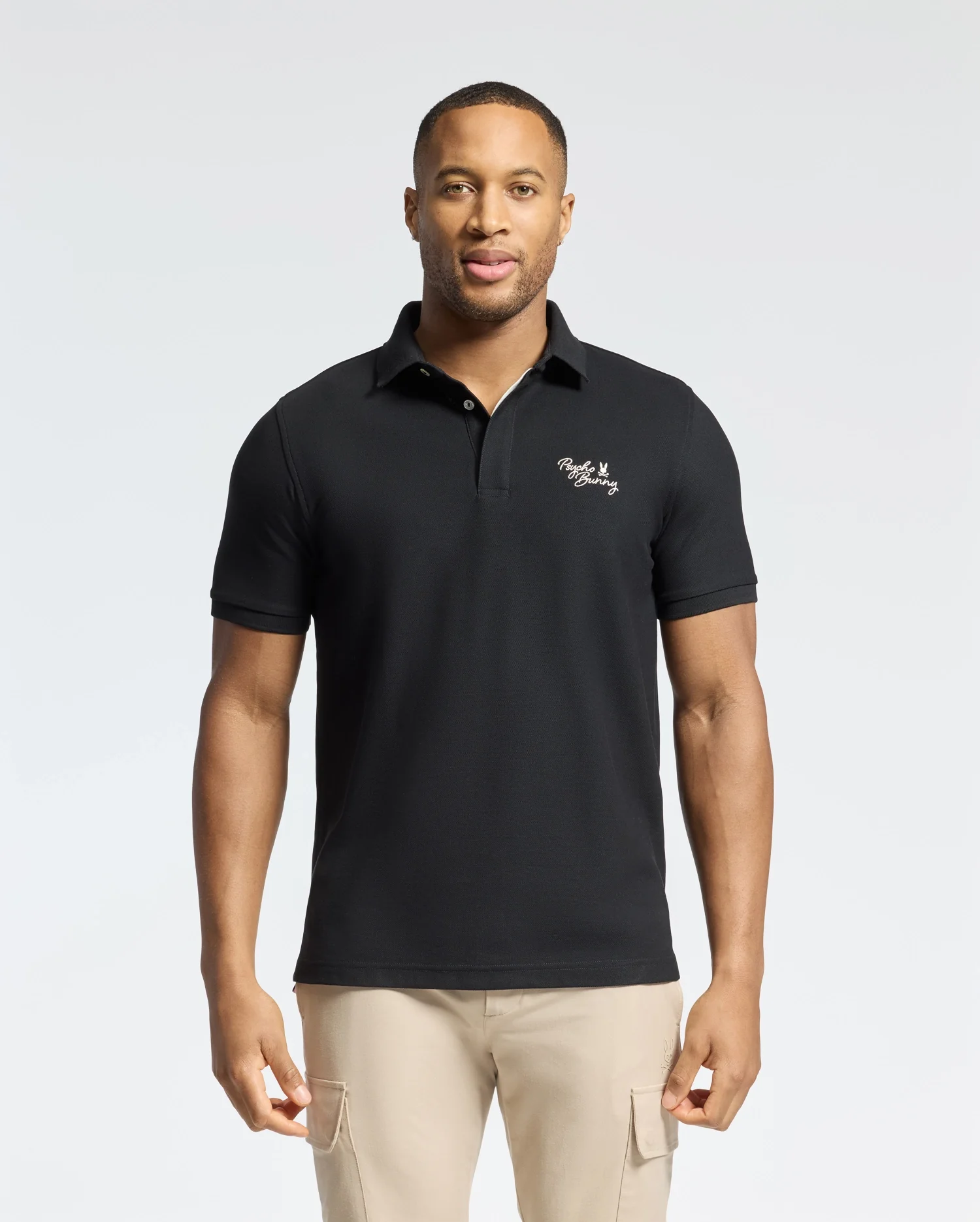 Desert Pique Polo Black