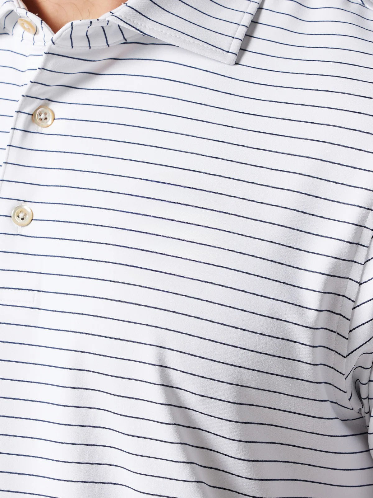 SDR Stripe Polo II White