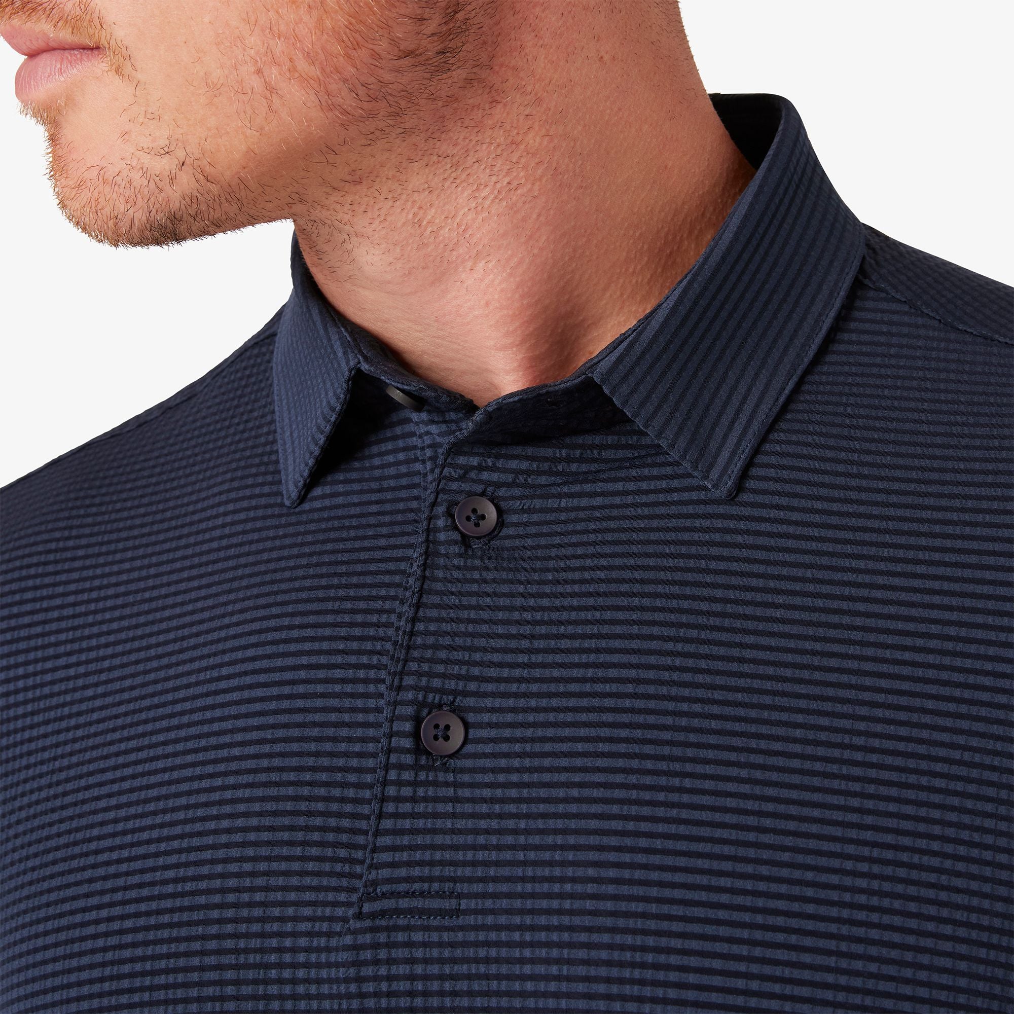 Copa Short Sleeve Polo Navy Solid
