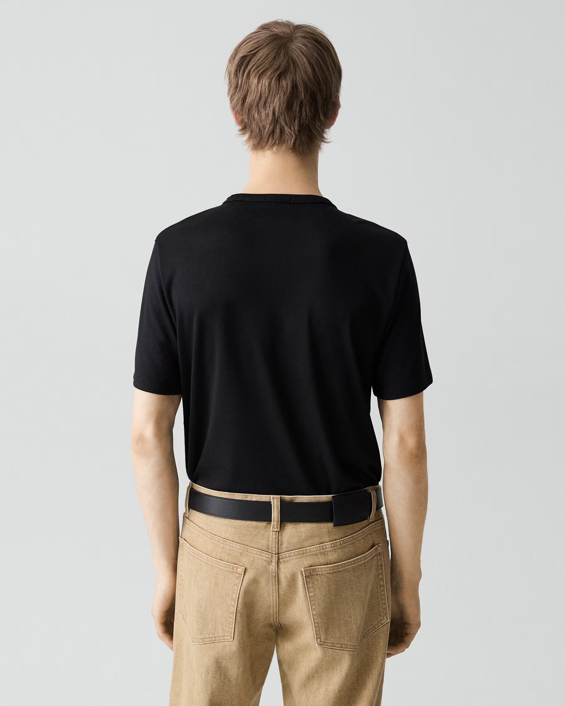 Essential Tee in Anemone Modal Jersey Black