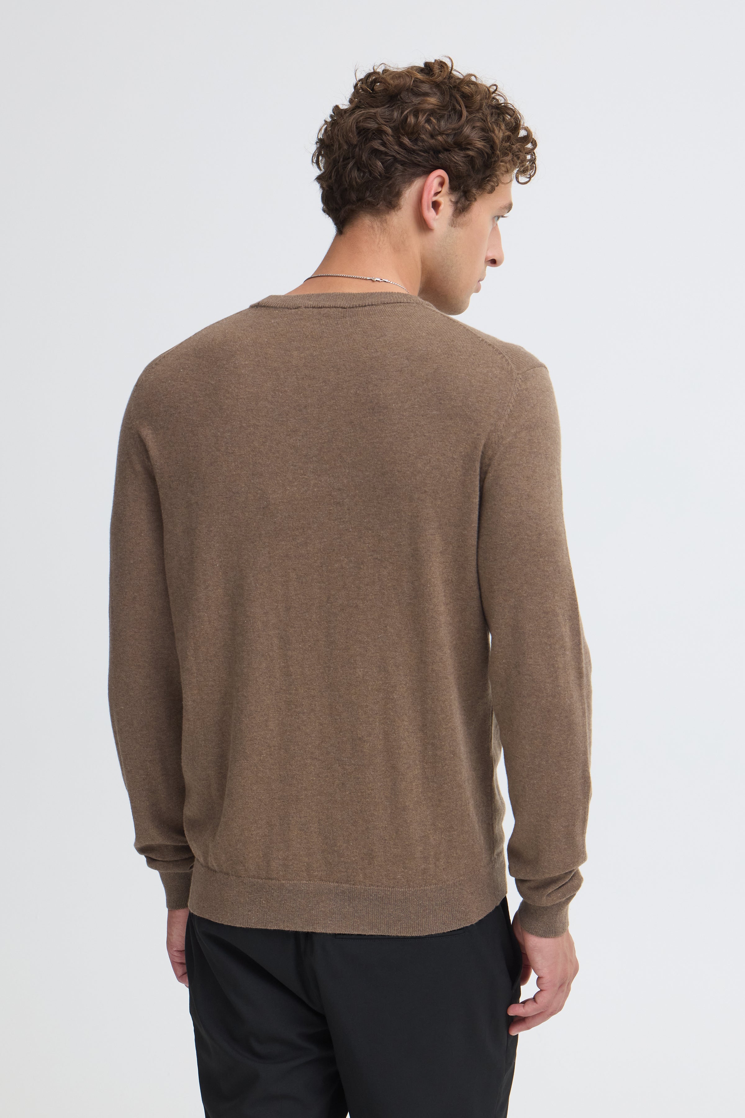 Halfdan Knit Crewneck Chocolate Chip